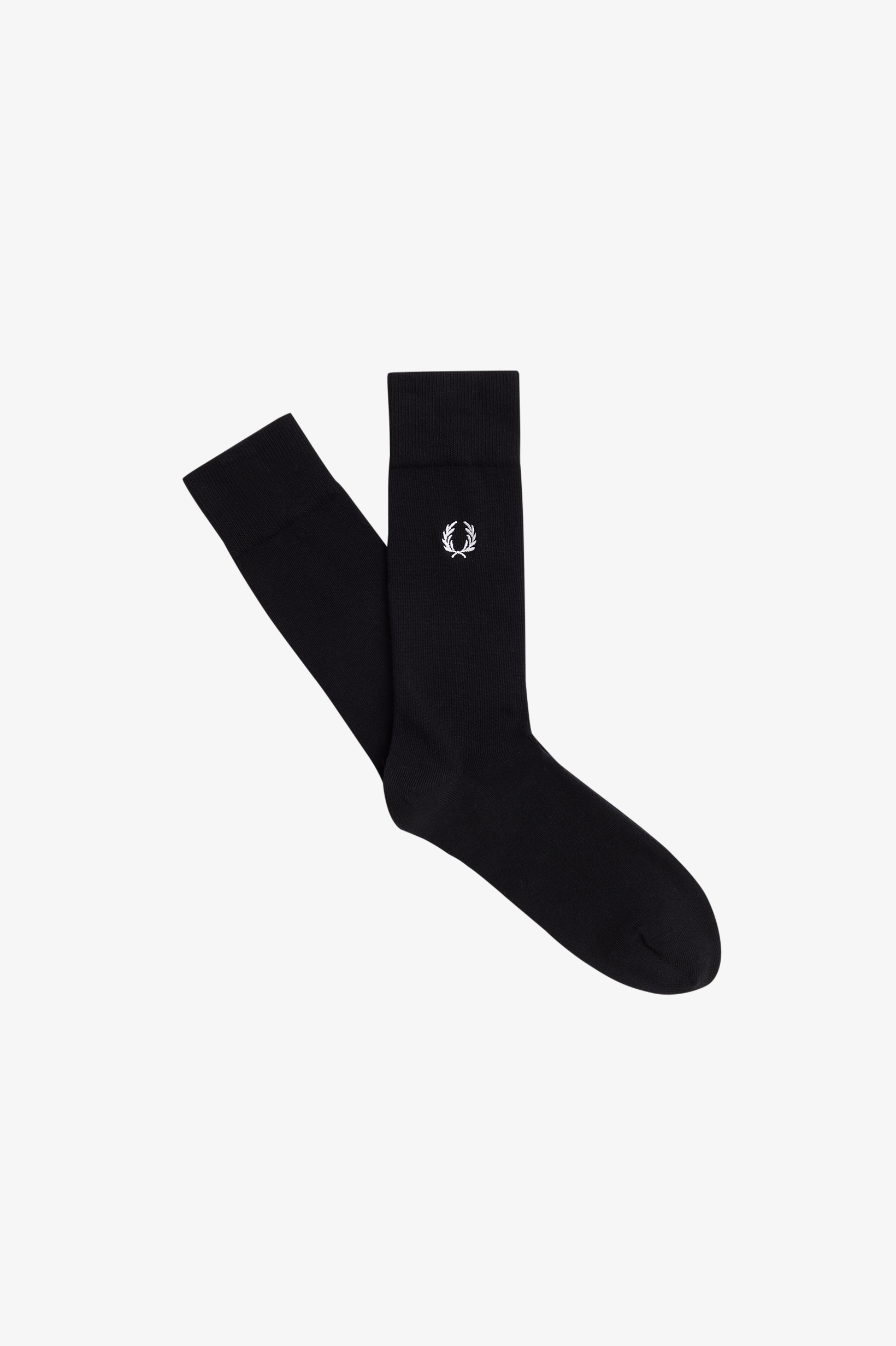 Fred Perry - CLASSIC LAUREL WREATH SOCK - Black/Snow White