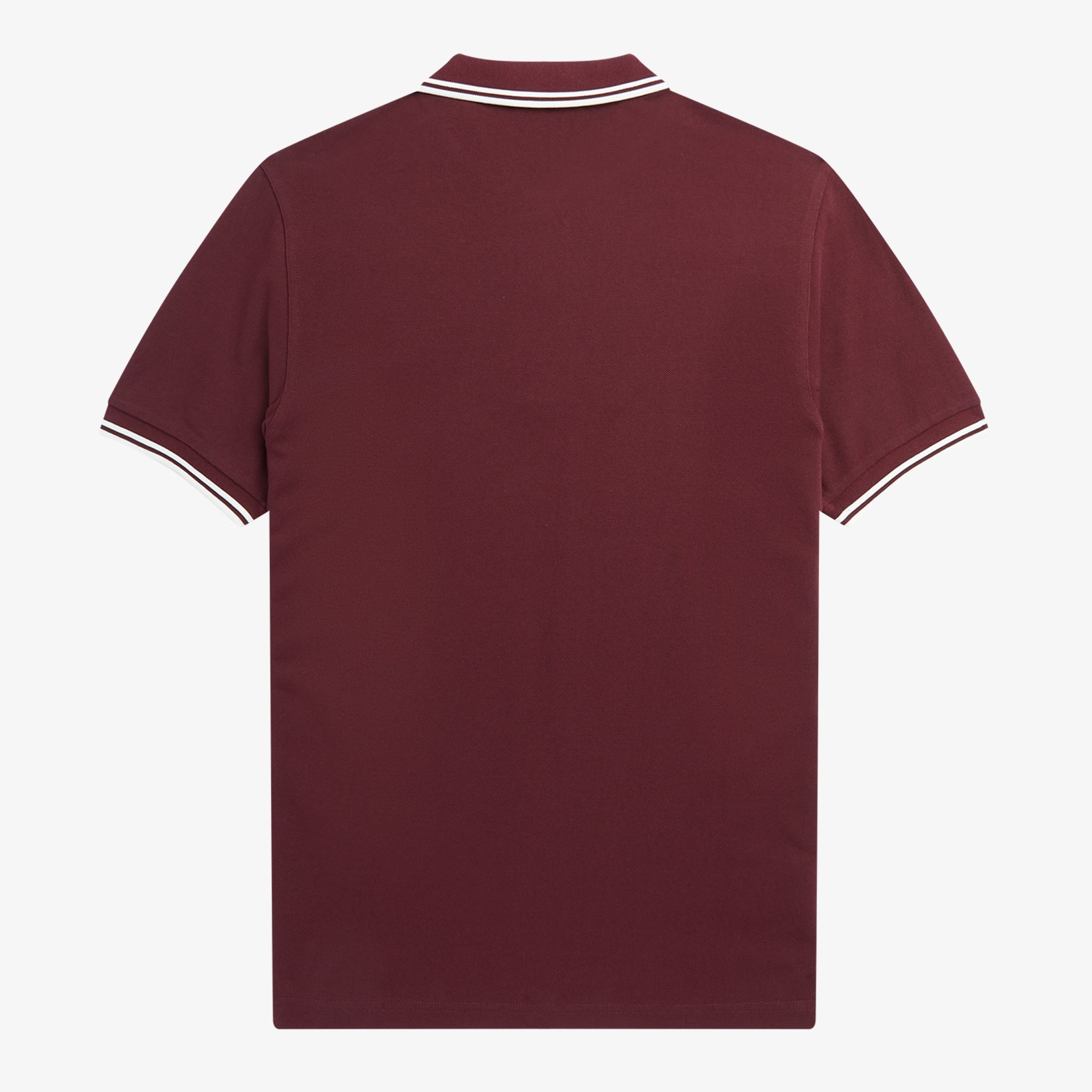 Fred Perry - TWIN TIPPED POLO SHIRT - Oxblood/White/White