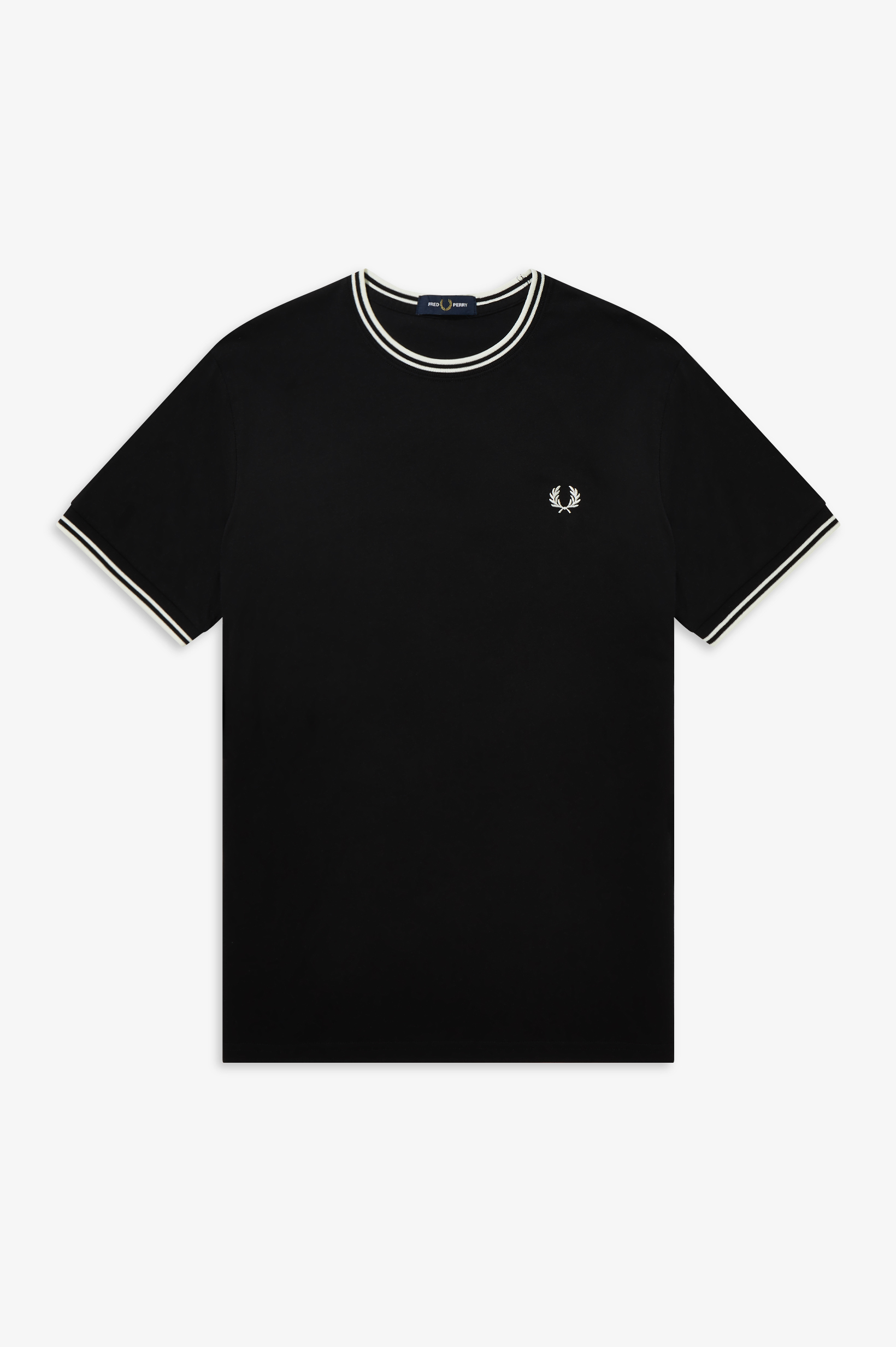 Fred Perry - TWIN TIPPED T-SHIRT - Black