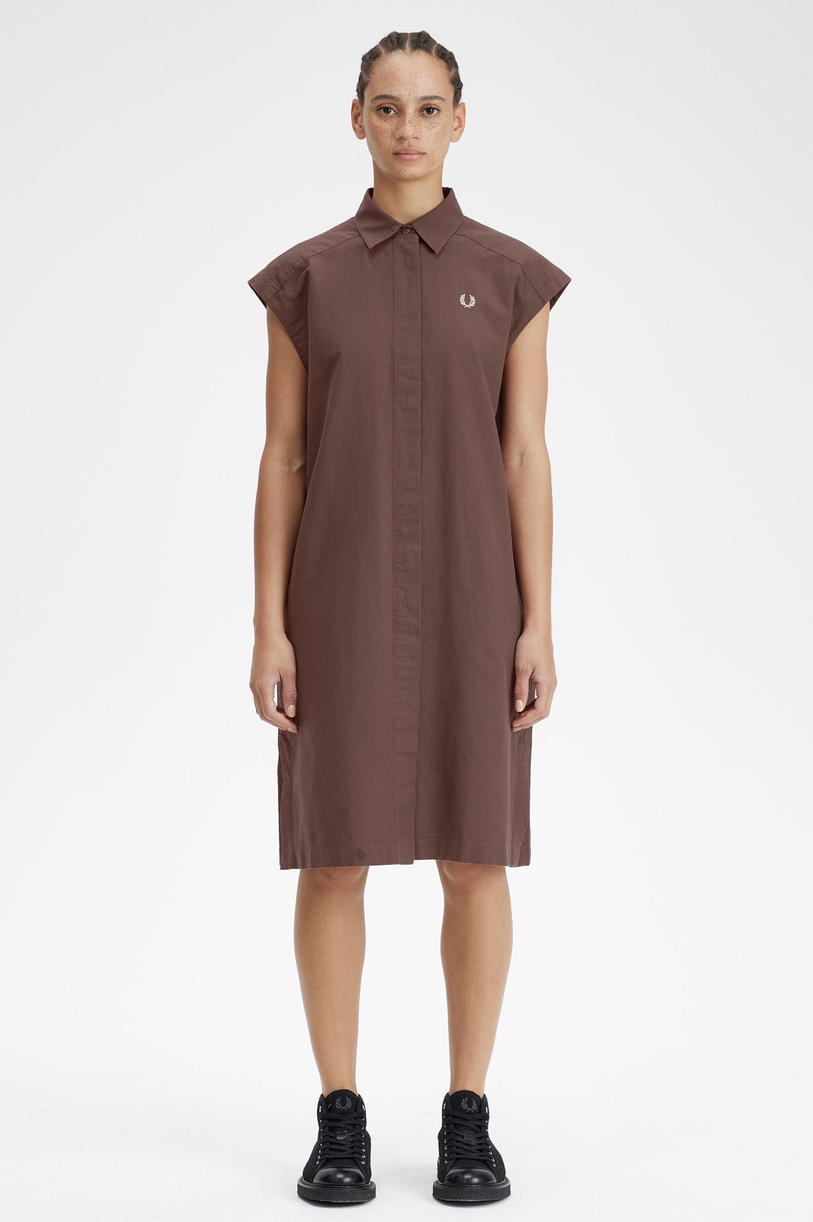 Fred Perry - SLEEVELESS SHIRT DRESS - Carrington Brick