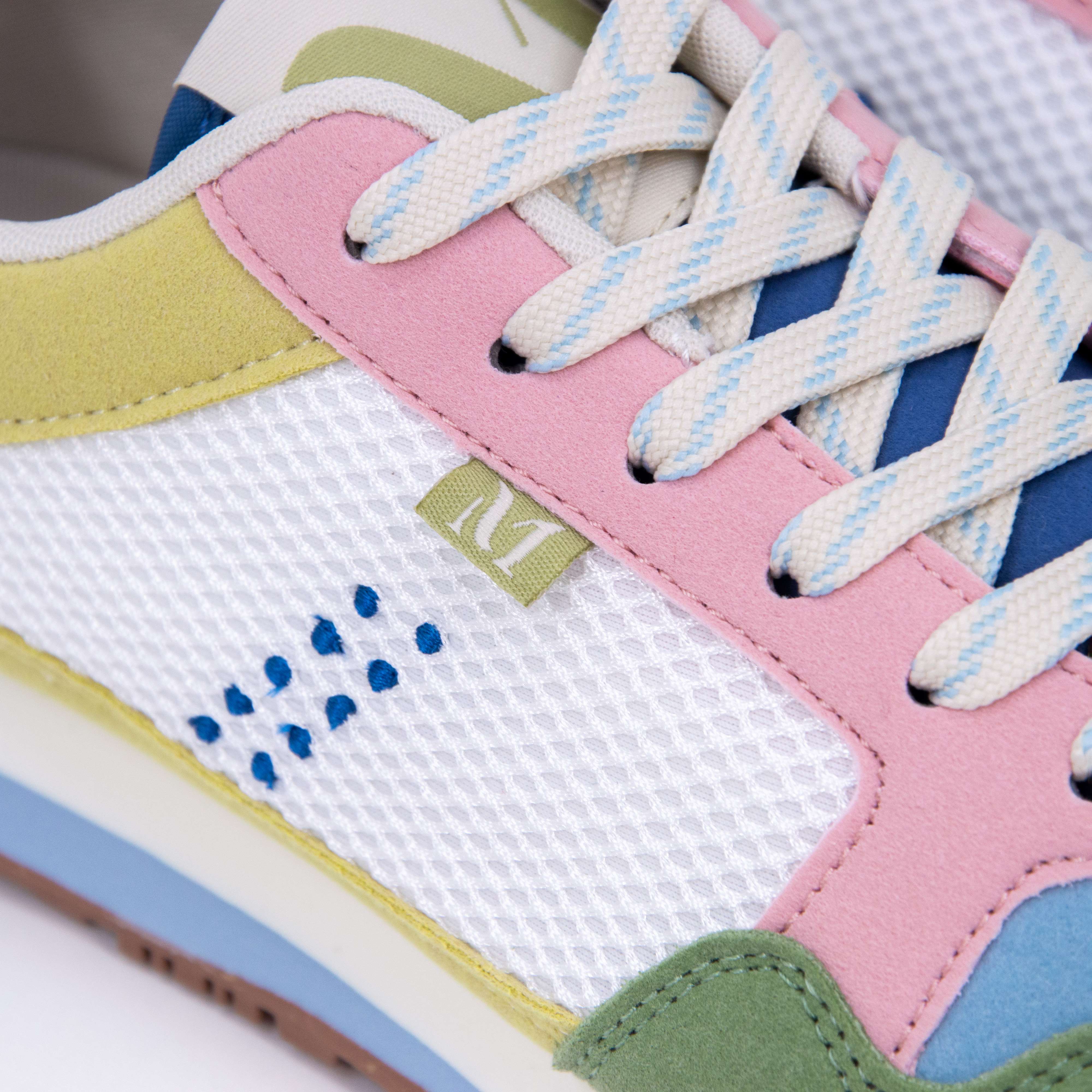 M.Moustache - GABRIELLE RUNNING - Pistachio/Sky Blue/Light Pink M.Moustache - GABRIELLE RUNNING - Pistachio/Sky Blue/Light Pink