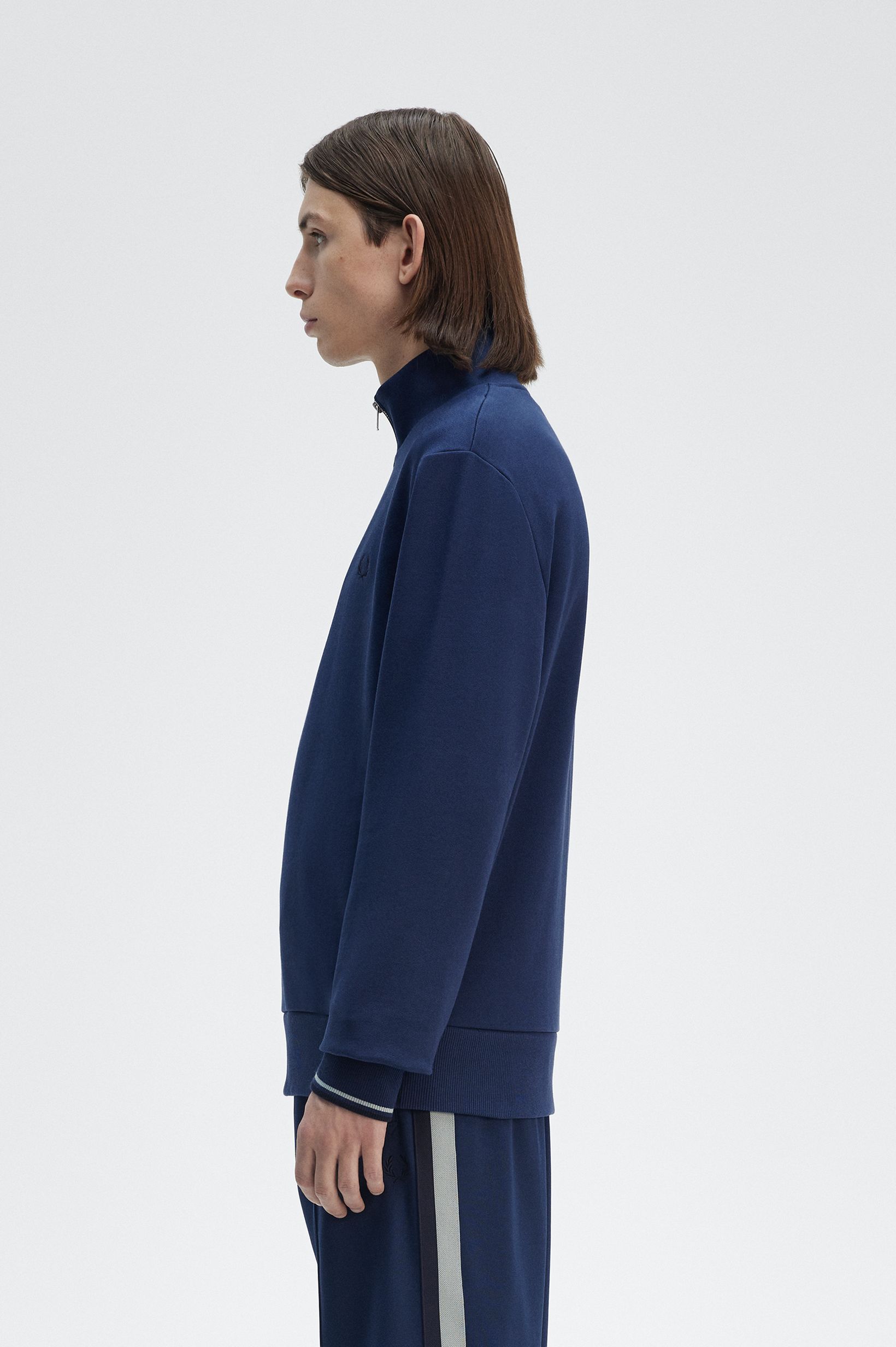Fred Perry - HALF ZIP SWEATSHIRT - Tennis Blue