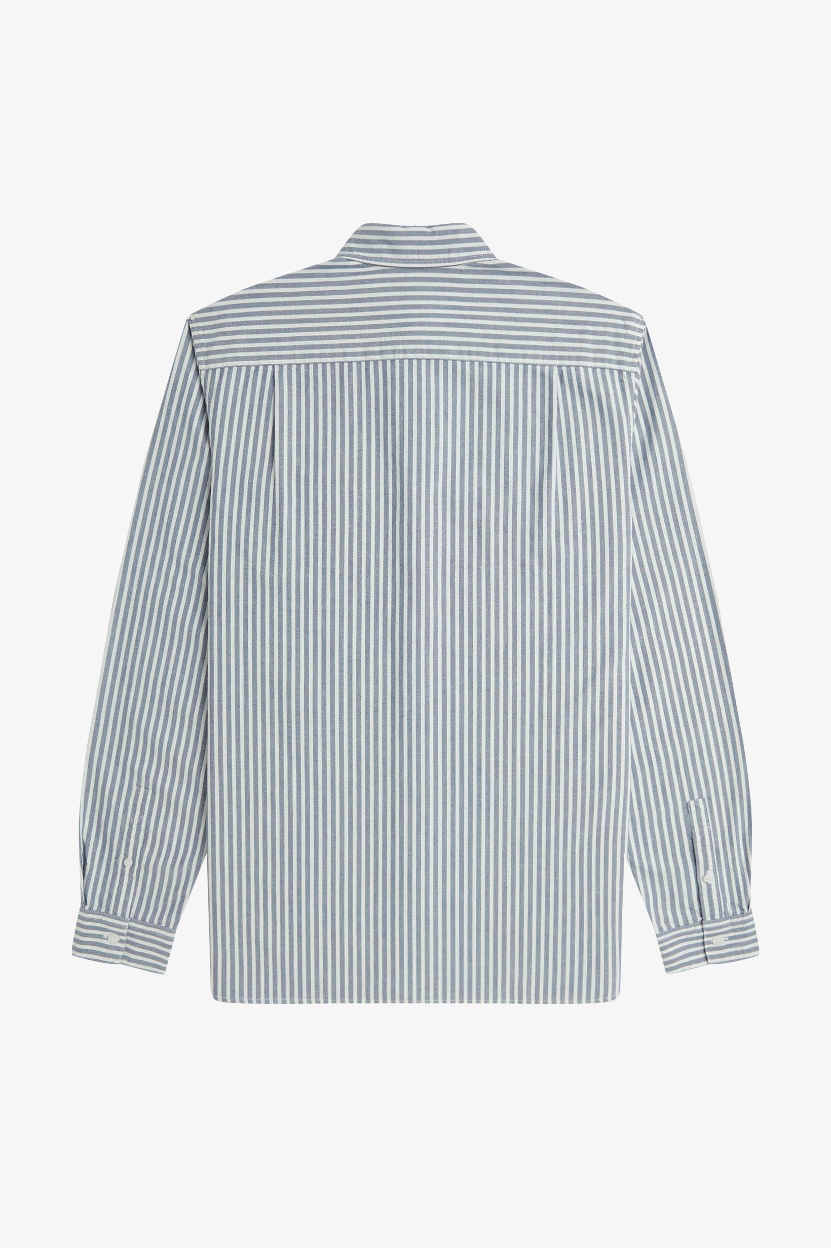 Fred Perry - STRIPE OXFORD SHIRT - Tennis Blue Fred Perry - STRIPE OXFORD SHIRT - Tennis Blue