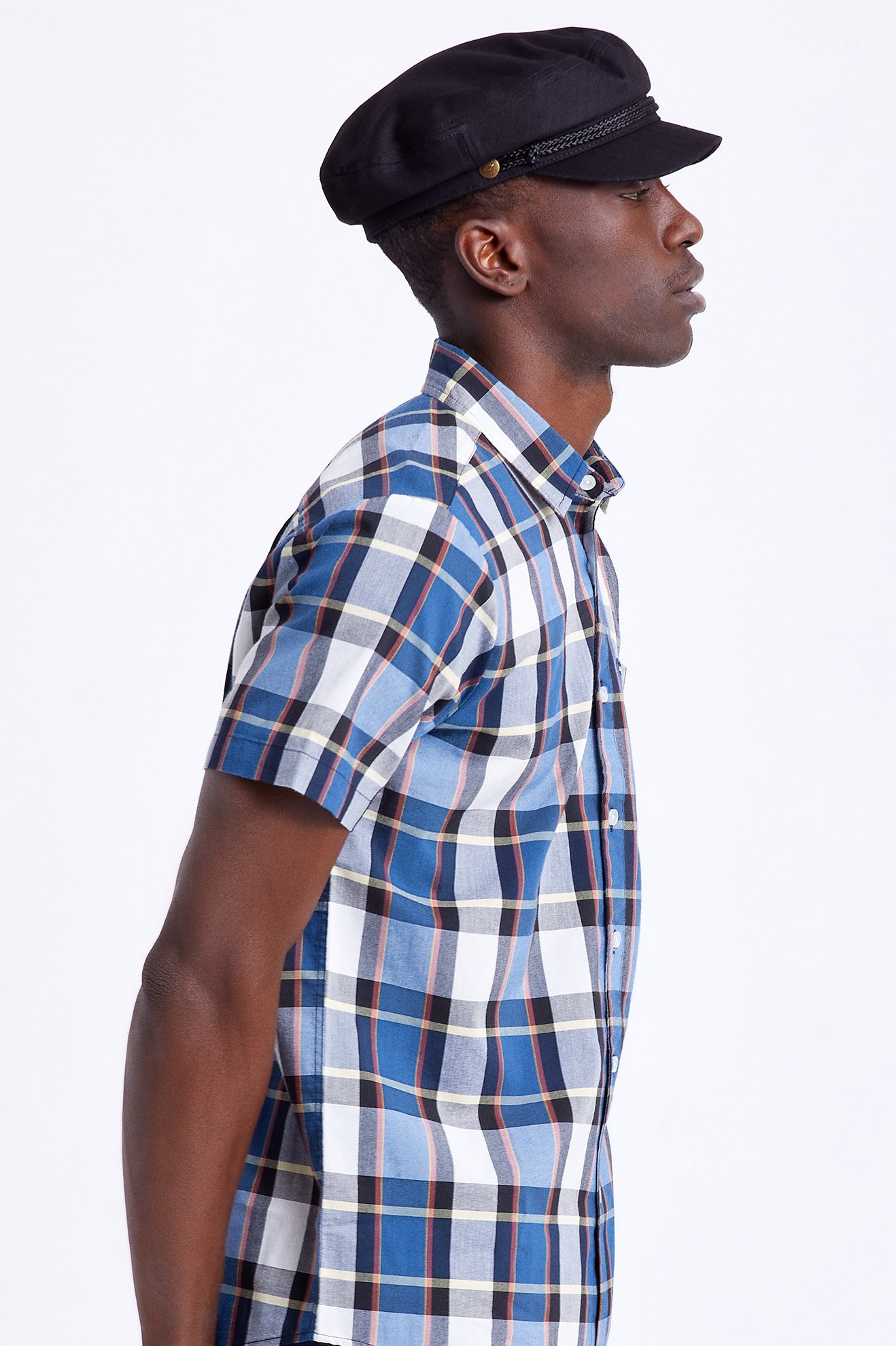 Brixton - FIDDLER CAP - Black Herringbone Brixton - FIDDLER CAP - Black Herringbone