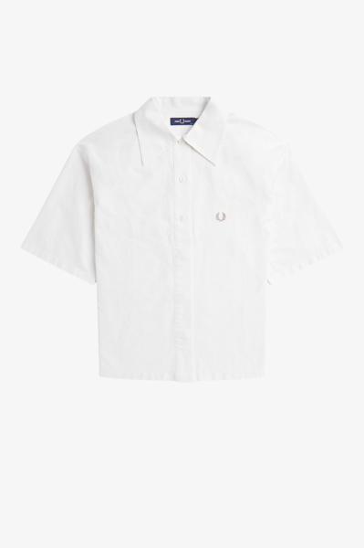 Fred Perry - PLACKET DETAIL SHIRT - Snow White