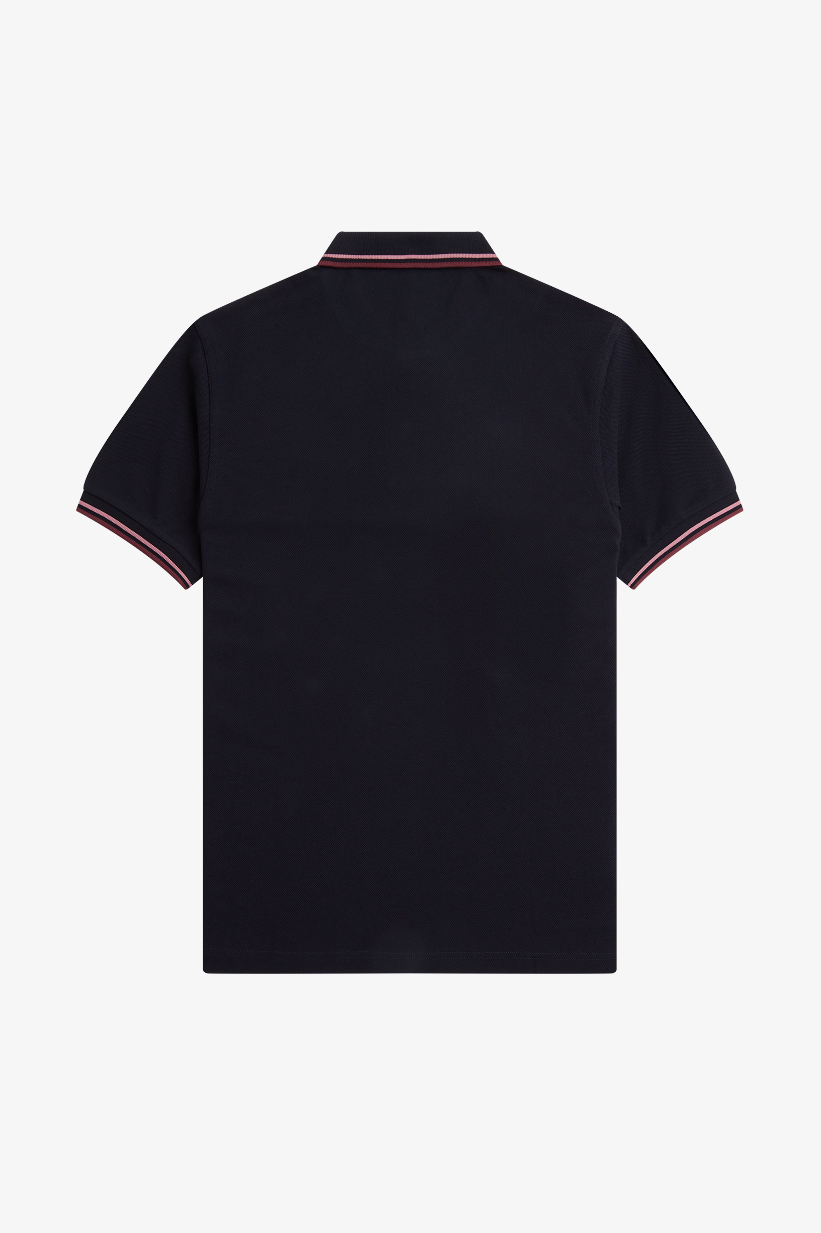 Fred Perry - TWIN TIPPED POLO SHIRT - Navy/Dusty Rose Pink/Oxblood