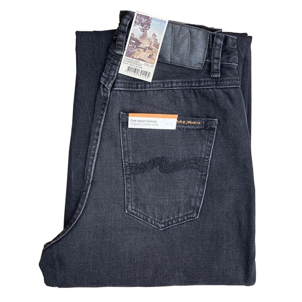 Nudie Jeans - CLEAN EILEEN -  Shimmering Black