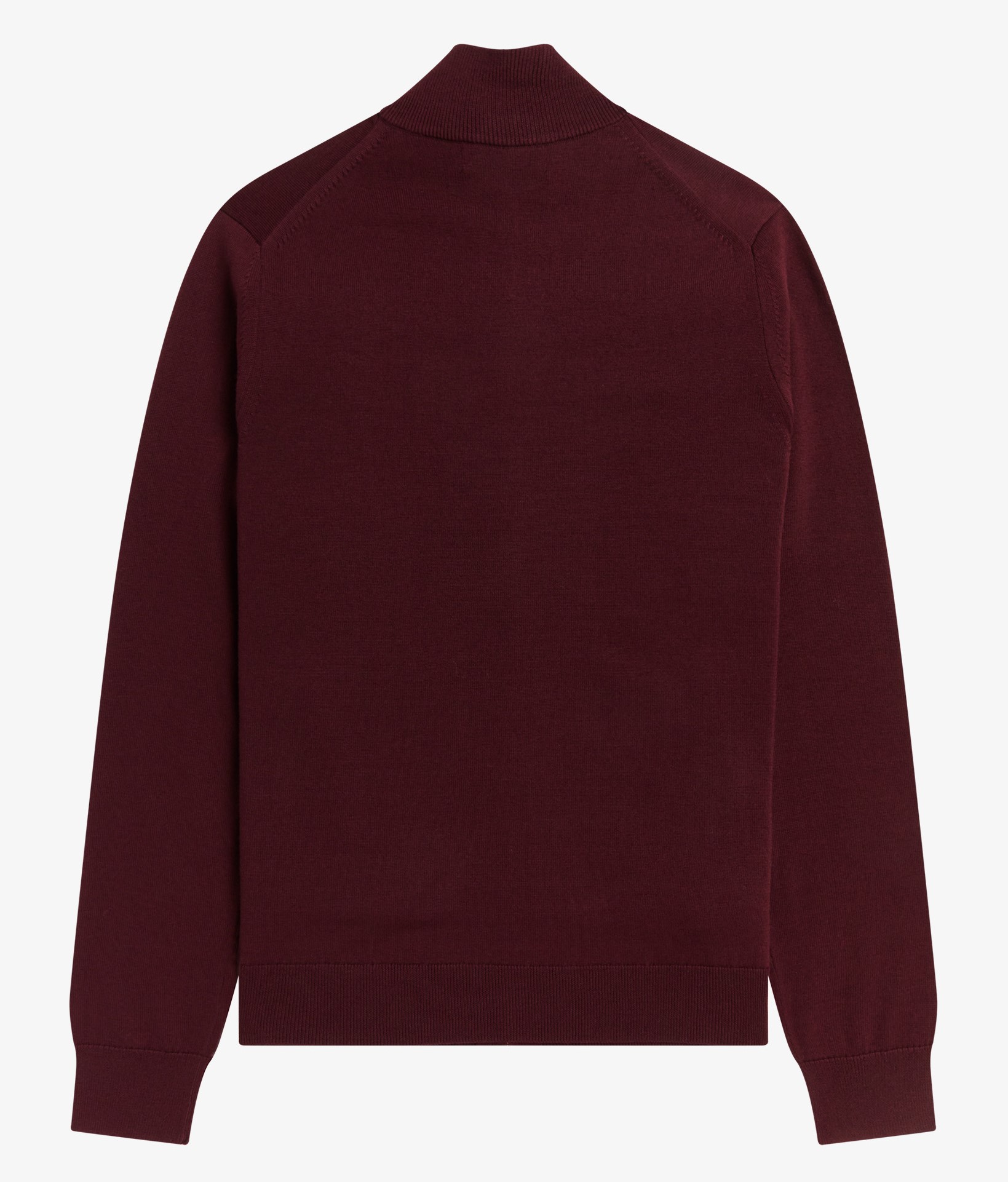 Fred Perry - CLASSIC ZIP TROUGH CARDIGAN - Oxblood 