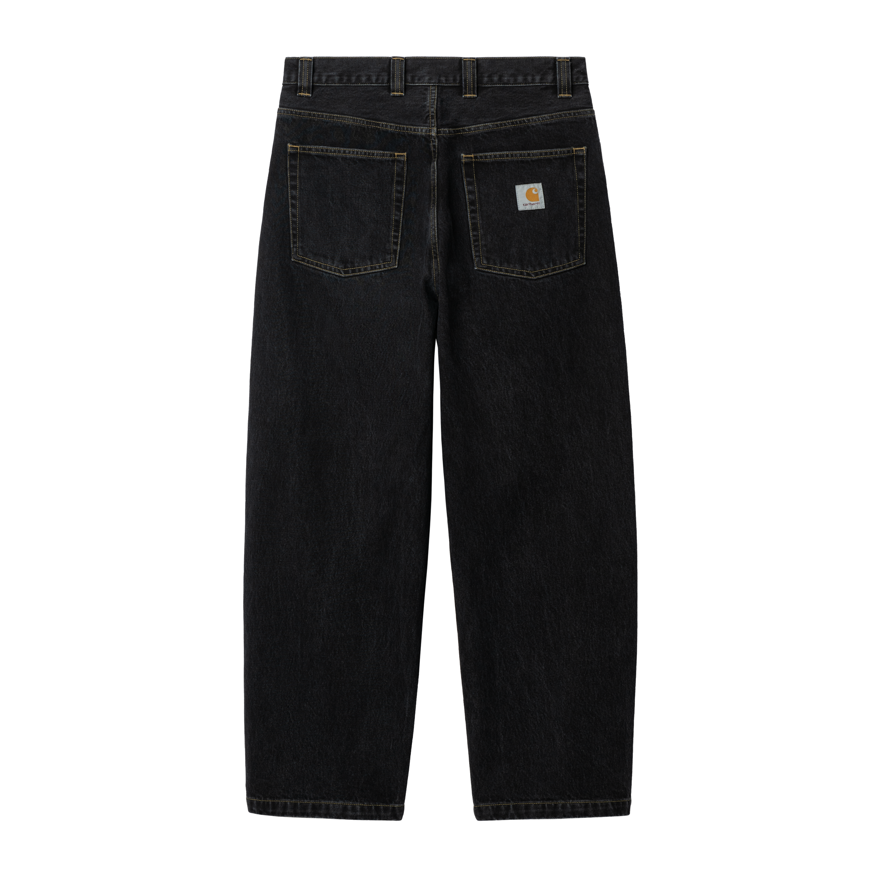 Carhartt WIP - BRANDON PANT - Black (stone washed) 