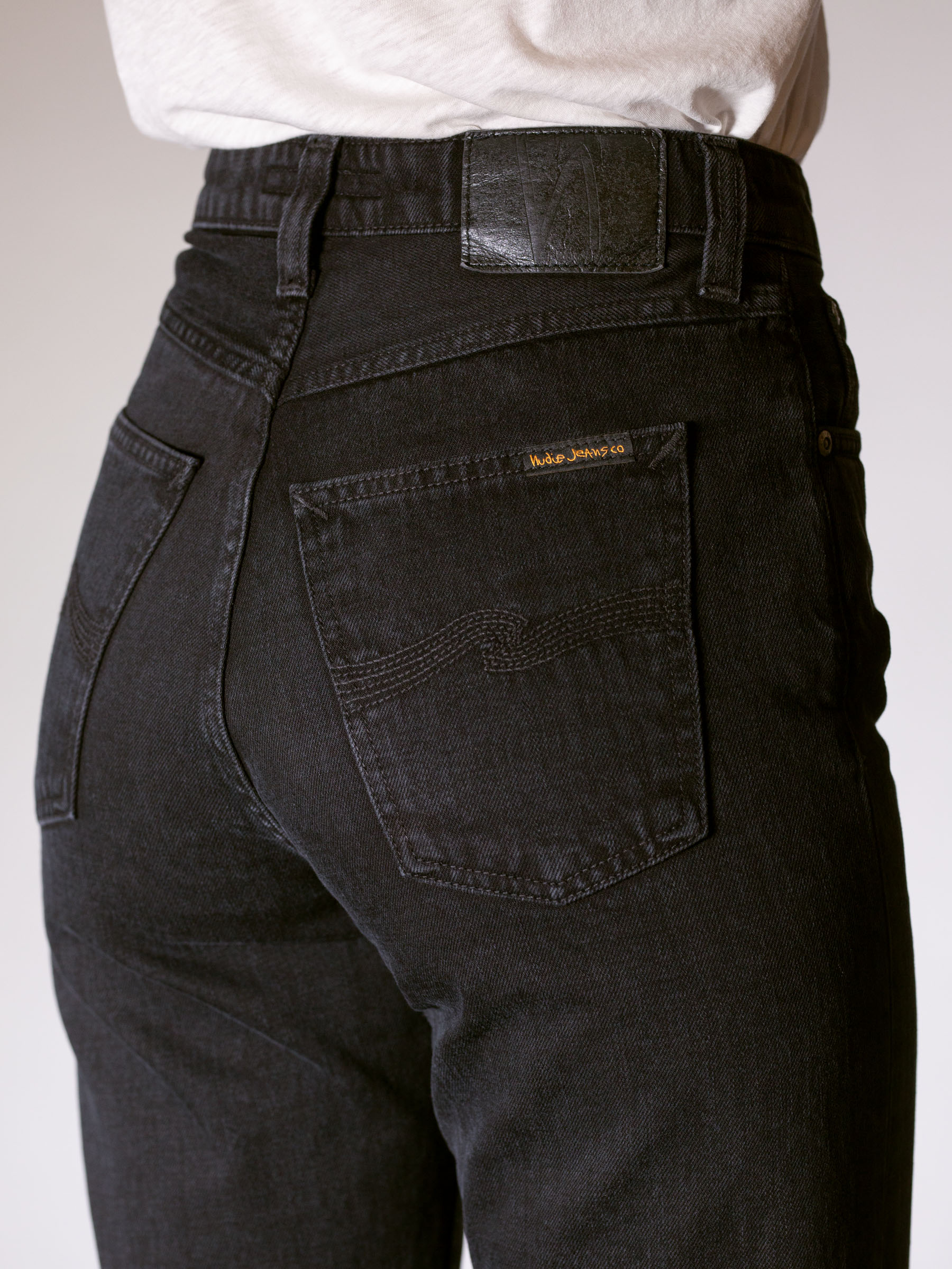 Nudie Jeans - BREEZY BRITT - Black Worn Nudie Jeans - BREEZY BRITT - Black Worn