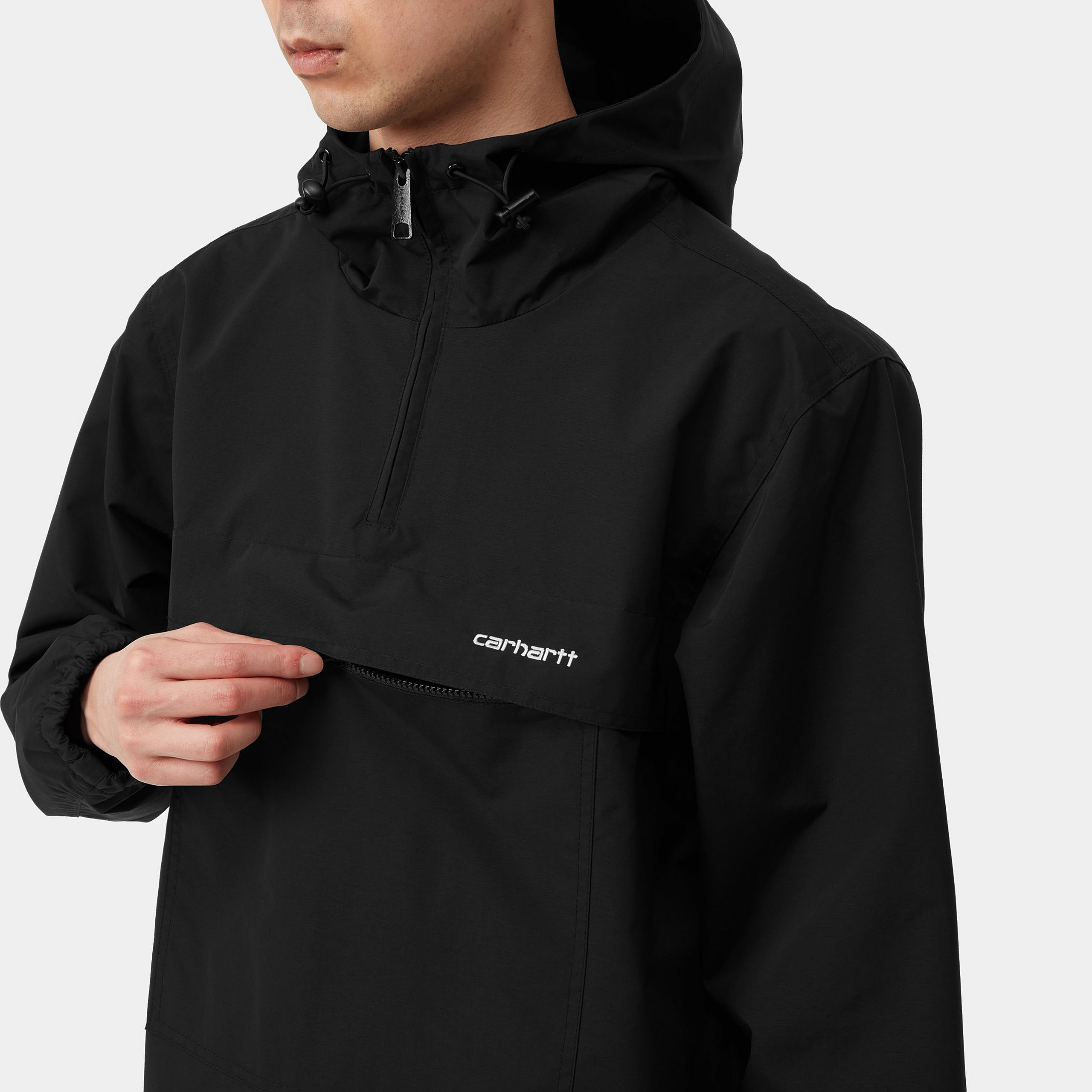 Carhartt WIP - WINDBREAKER PULLOVER (Winter) - Black/White Carhartt WIP - WINDBREAKER PULLOVER (Winter) - Black/White