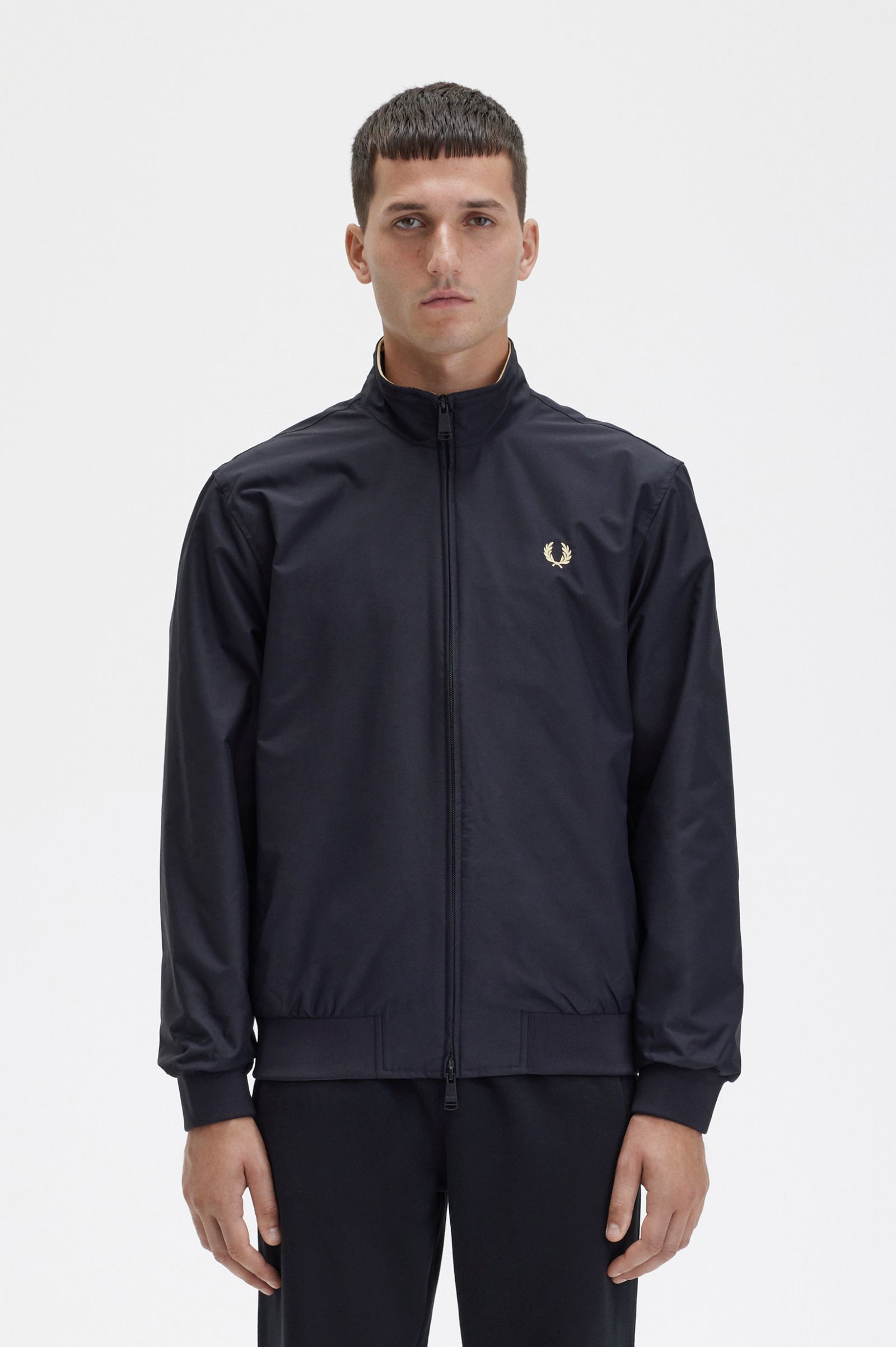 Fred Perry - BRENTHAM JACKET - Black/Champagner