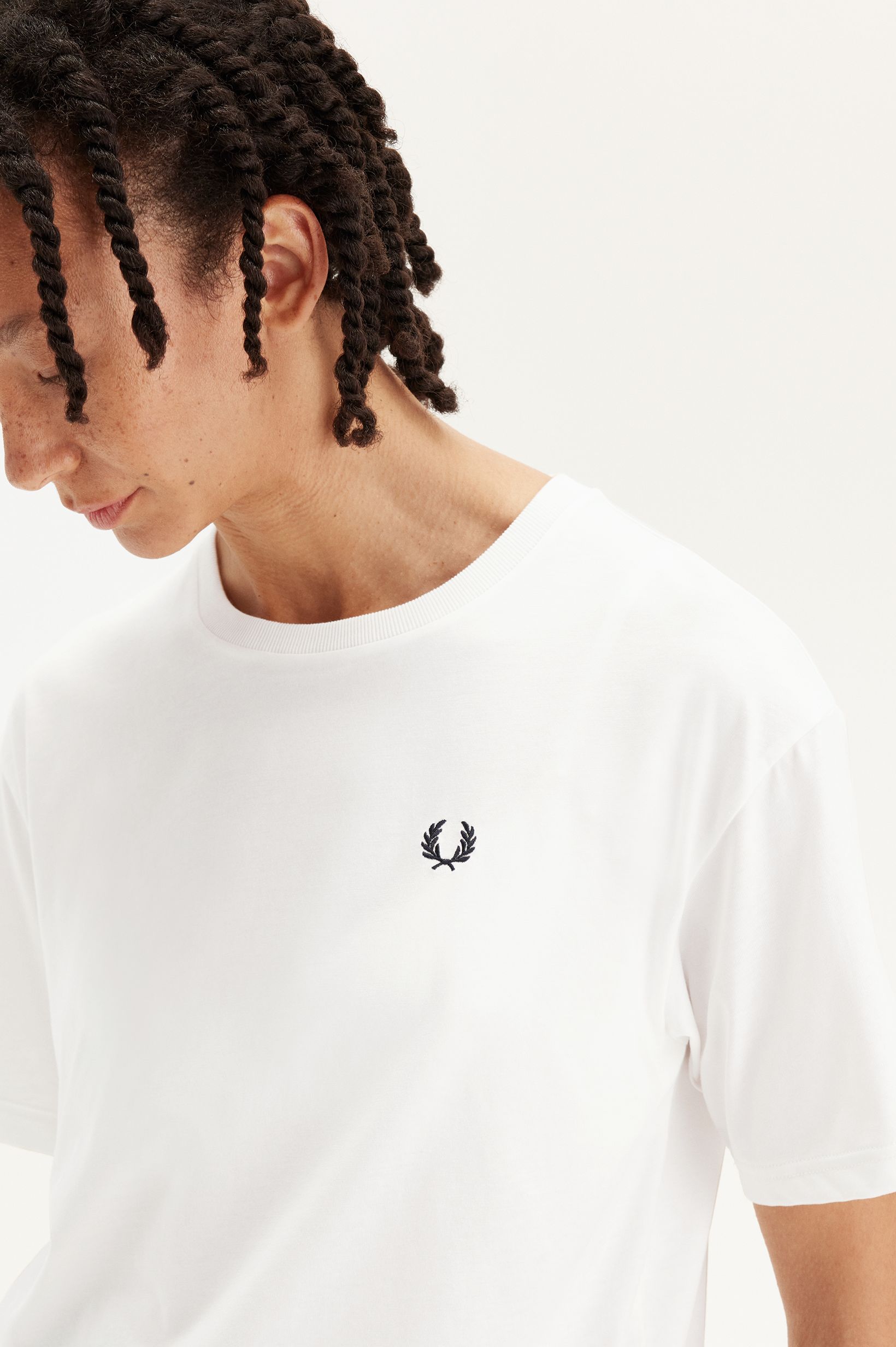 Fred Perry - CREW NECK T-SHIRT (WOMEN) - Snow White