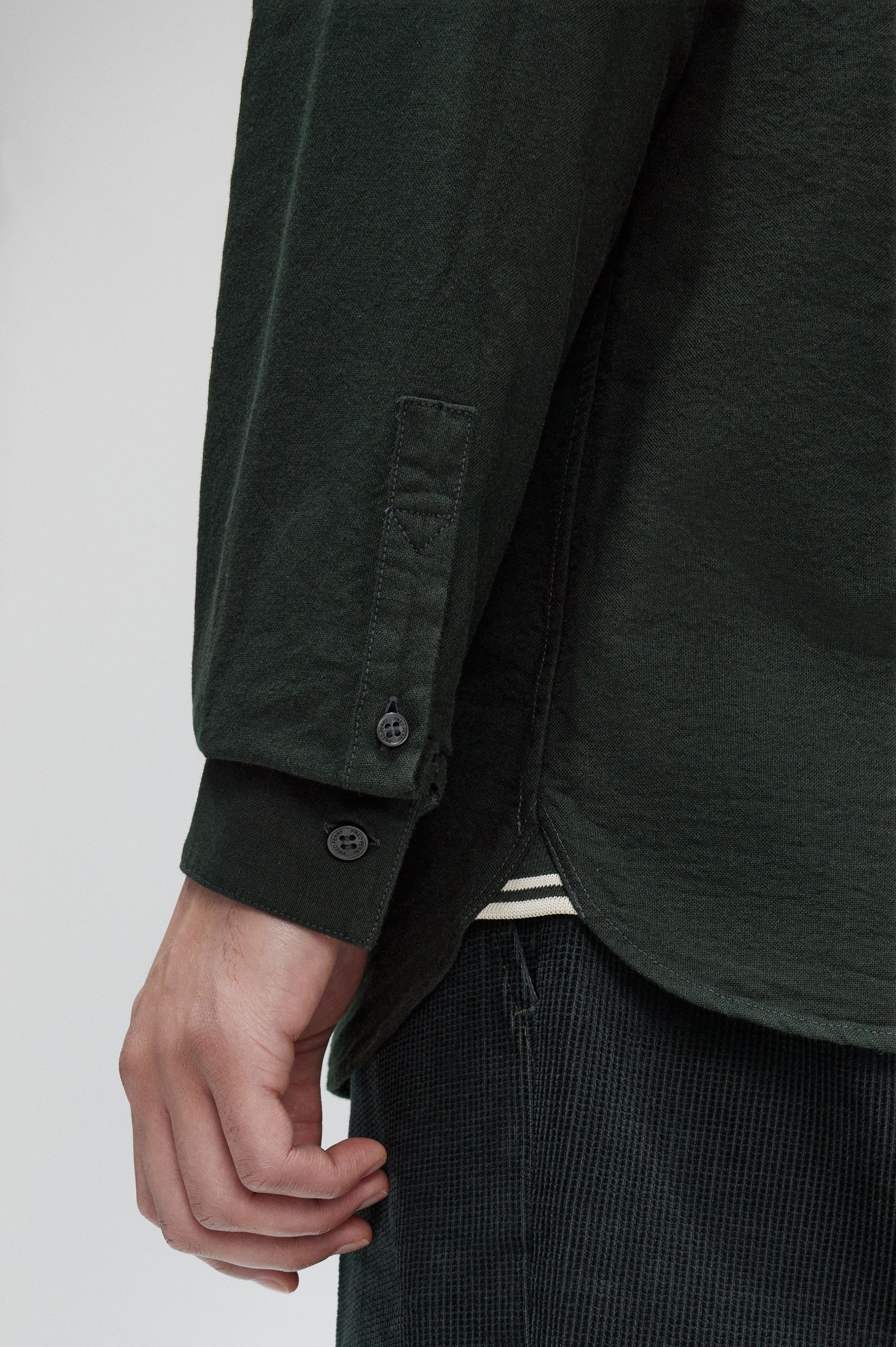 Fred Perry - OXFORD SHIRT - Night Green Fred Perry - OXFORD SHIRT - Night Green