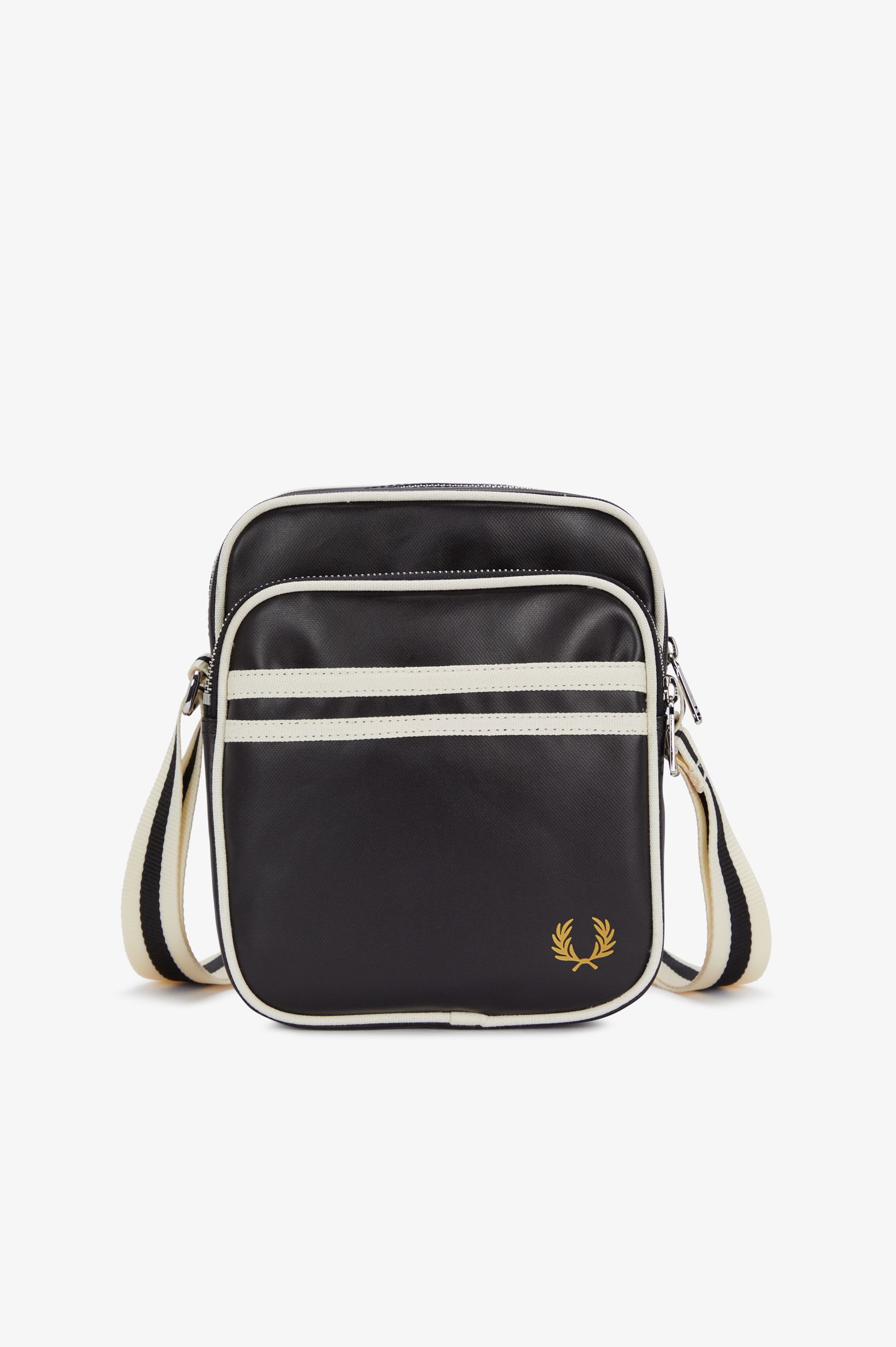 Fred Perry - CLASSIC SIDE BAG - Black/Ecru