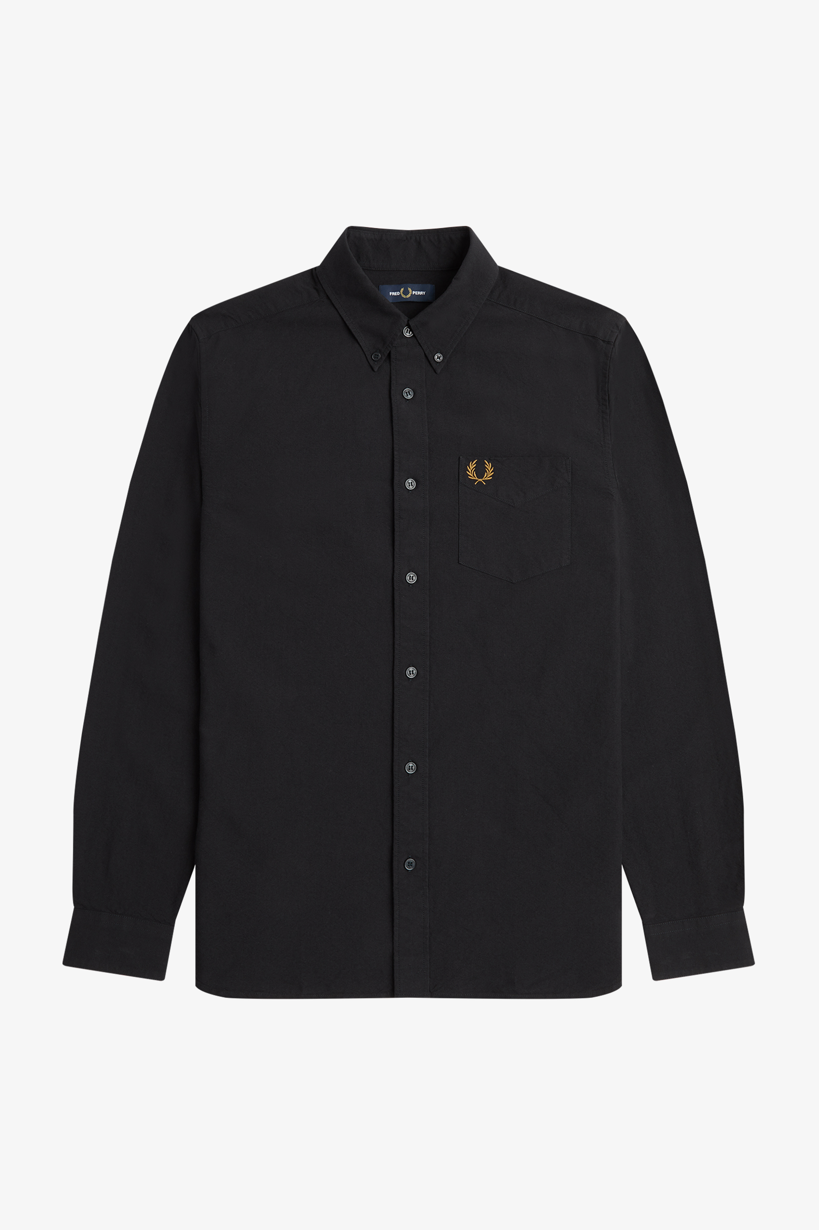 Fred Perry - OXFORD SHIRT - Black