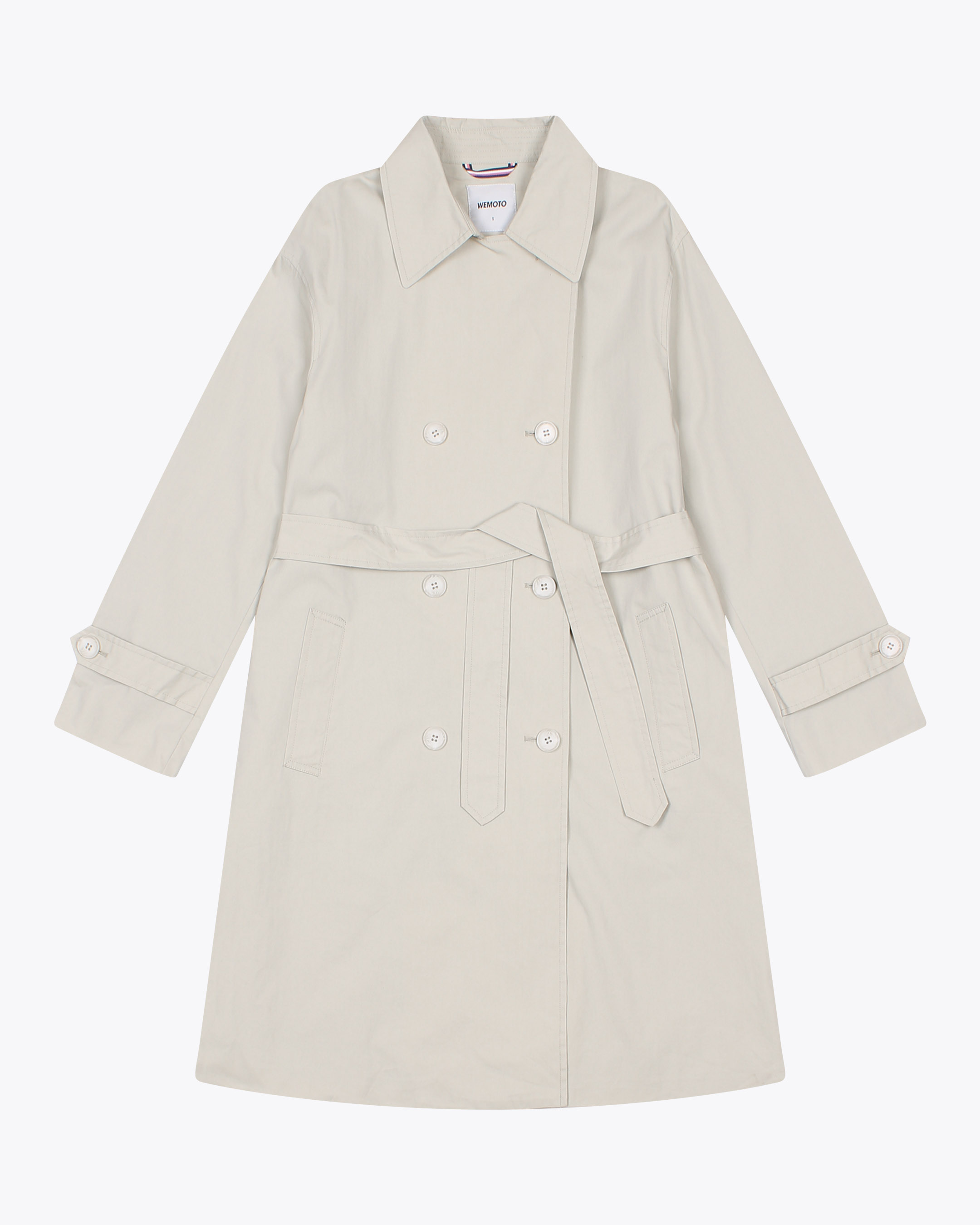 WEMOTO - LANA TWILL TRENCHCOAT - Pistacchio