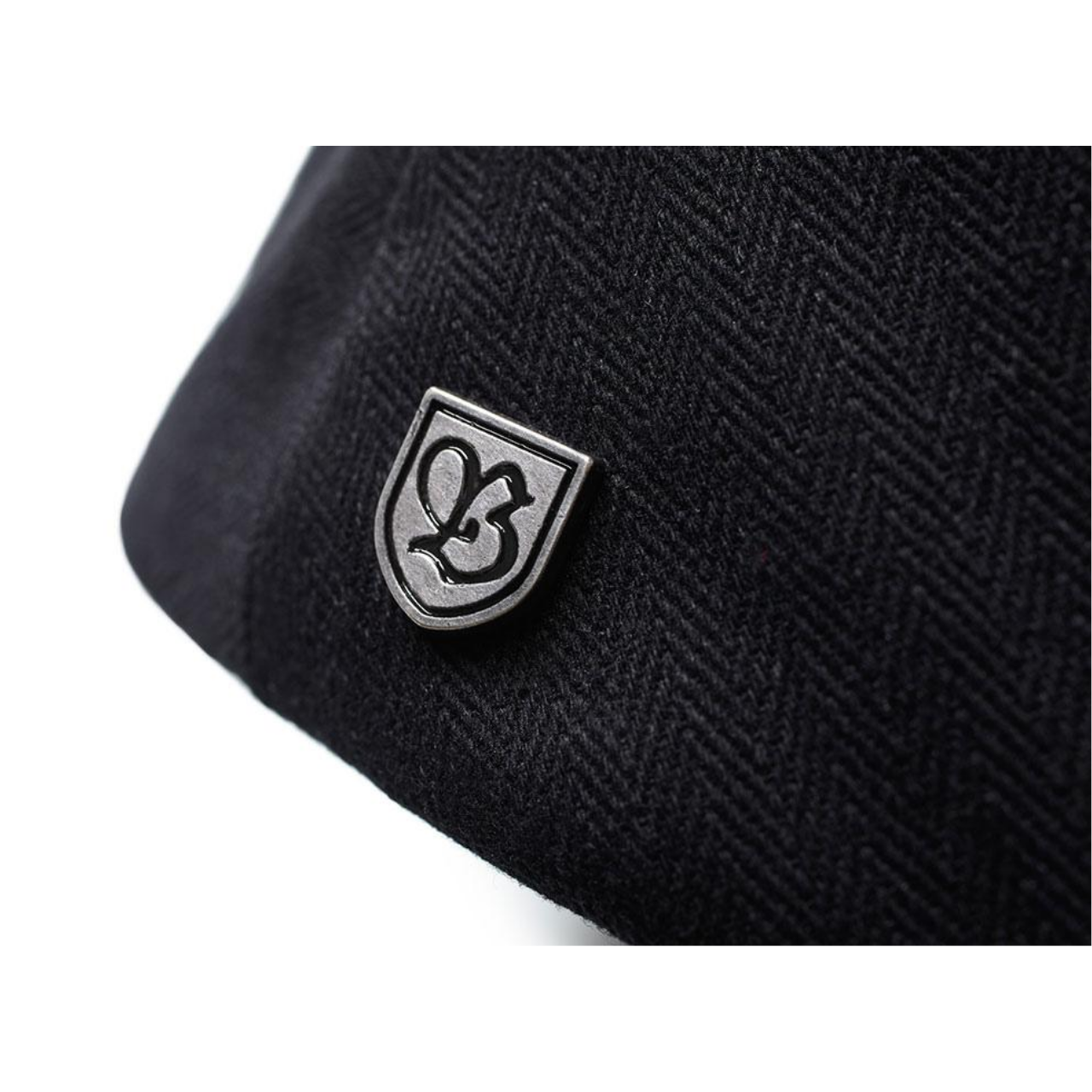 Brixton - HOOLIGAN SNAP CAP - Black Herringbone