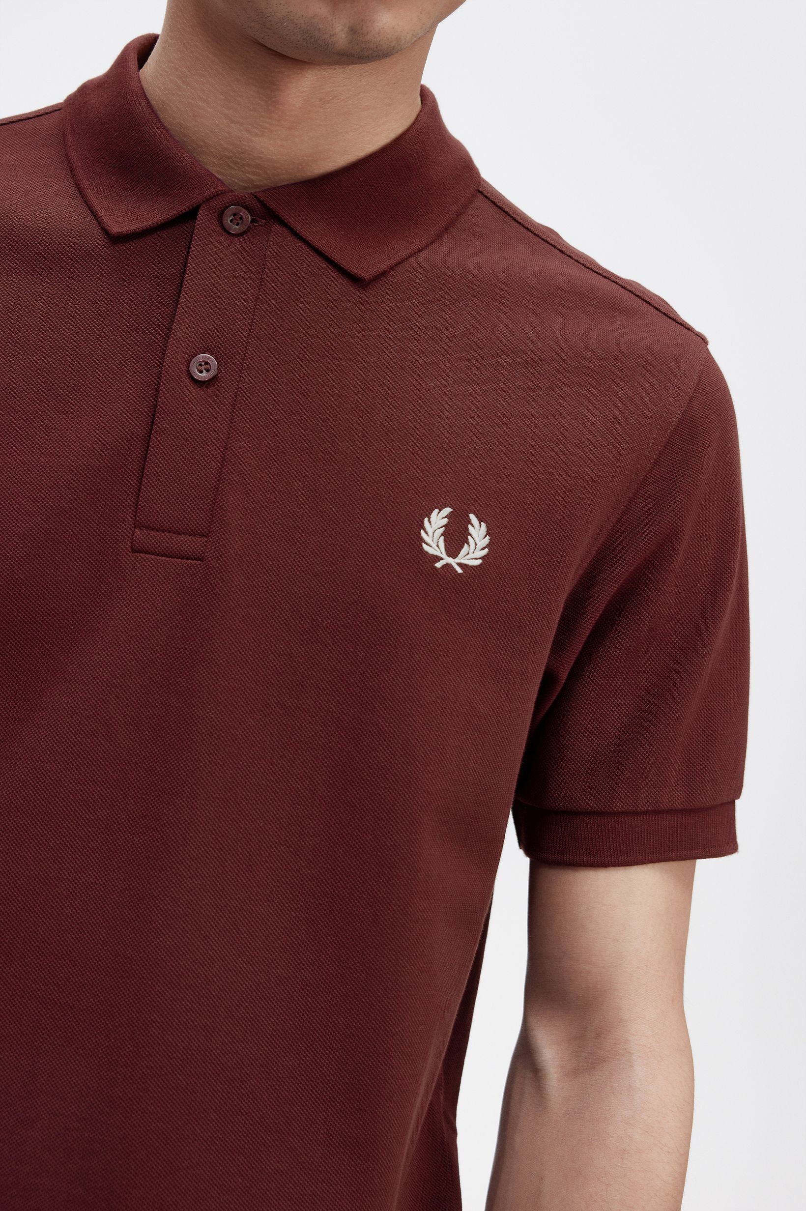 Fred Perry - PLAIN FRED PERRY SHIRT - Oxblood Fred Perry - PLAIN FRED PERRY SHIRT - Oxblood