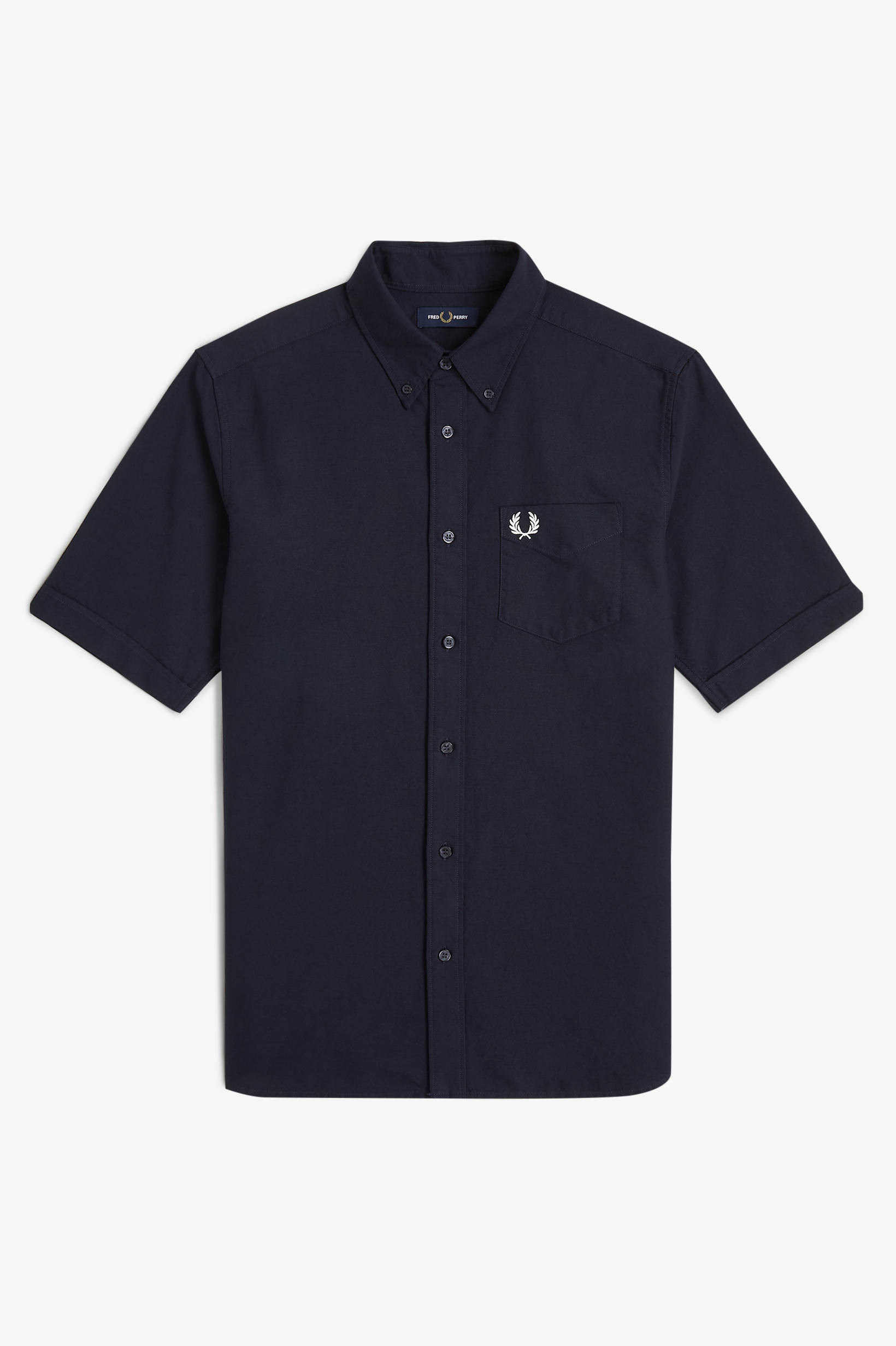 Fred Perry - OXFORD SHIRT (Short Sleeve) - Navy