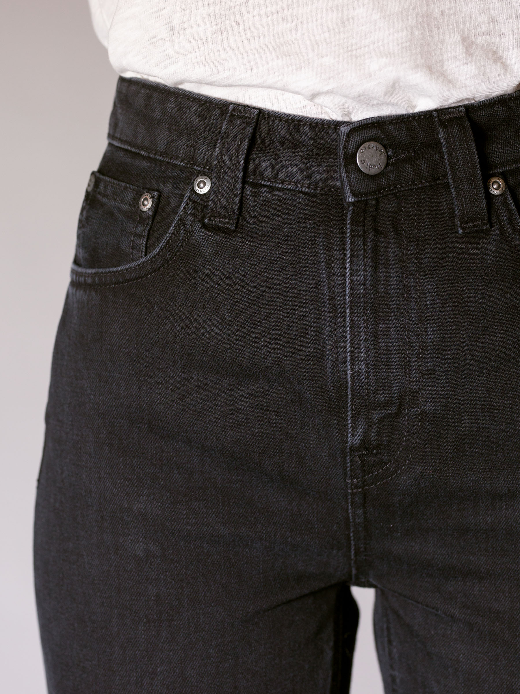 Nudie Jeans - BREEZY BRITT - Black Worn Nudie Jeans - BREEZY BRITT - Black Worn