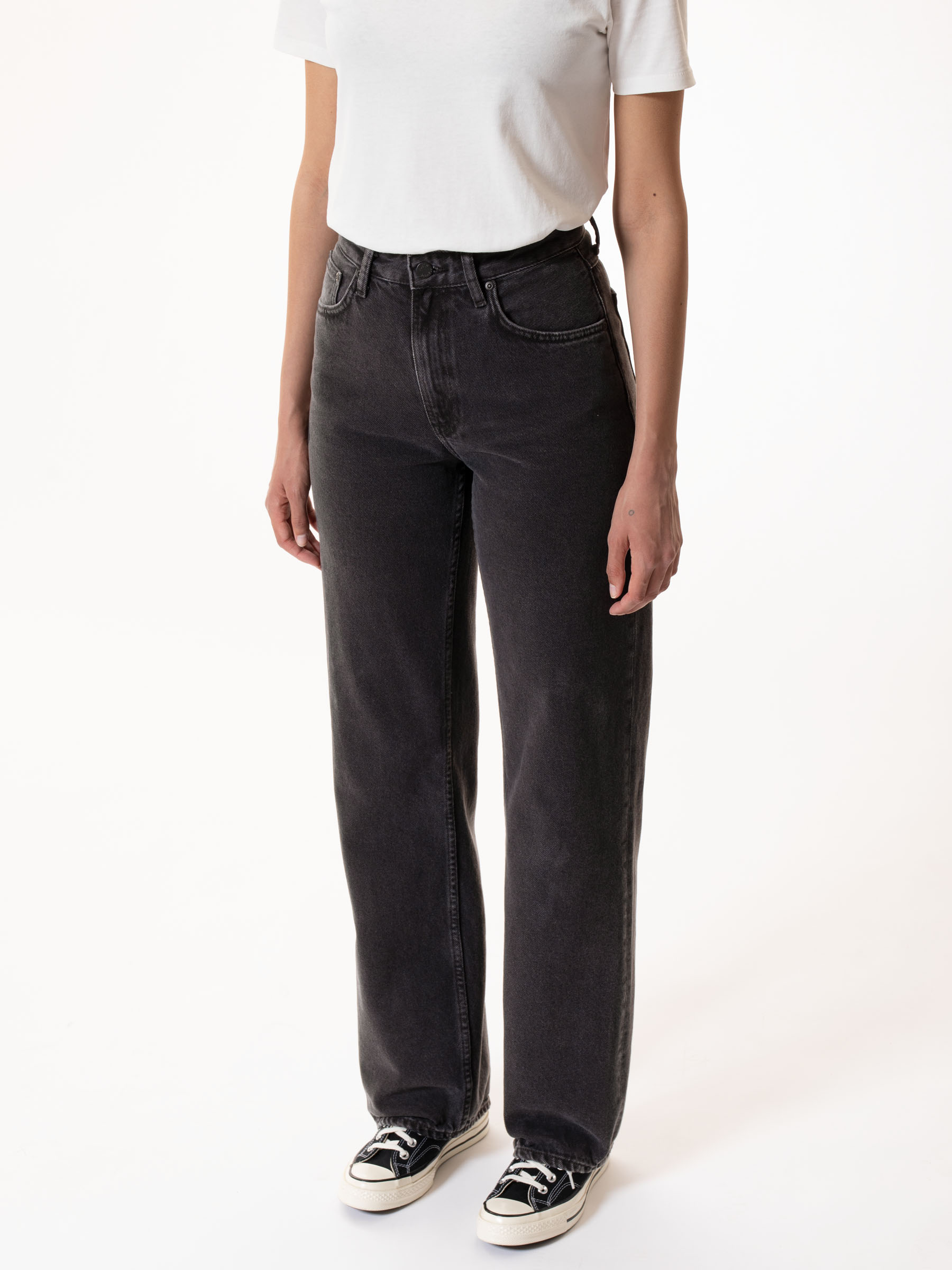 Nudie Jeans - CLEAN EILEEN -  Washed Out Black