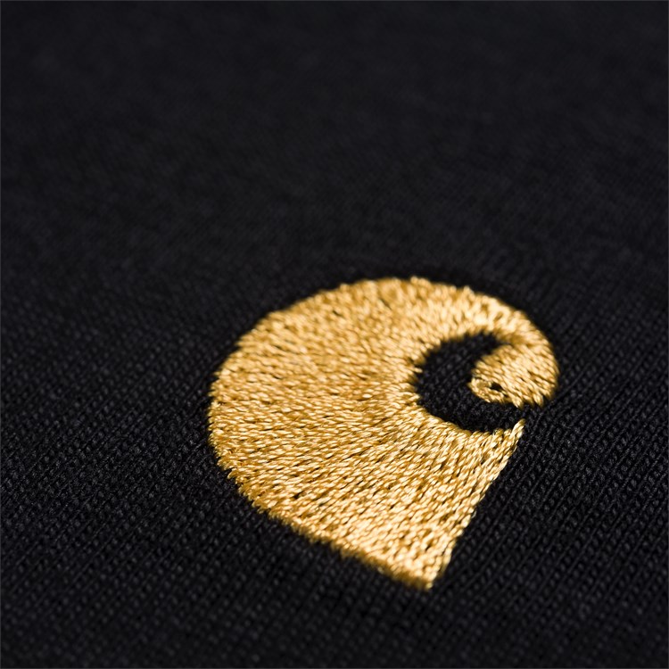 Carhartt WIP - CHASE T-SHIRT - Black/Gold