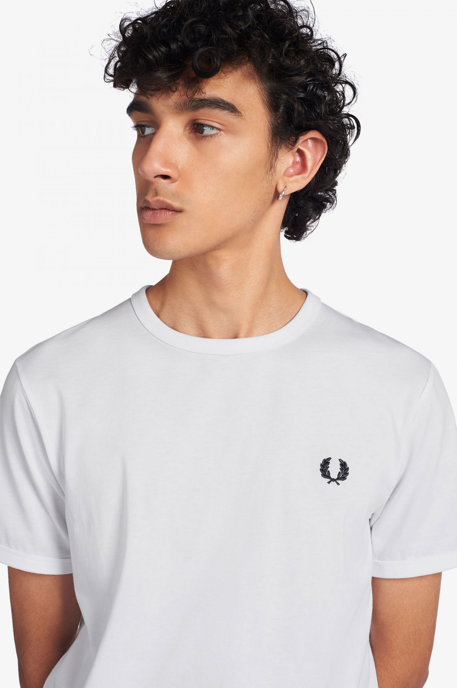 Fred Perry - RINGER T-SHIRT - White Fred Perry - RINGER T-SHIRT - White