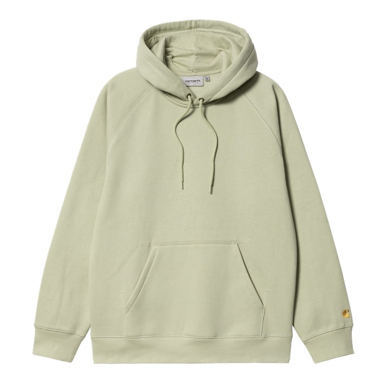 Carhartt WIP - HOODED CHASE SWEAT - Agave/Gold
