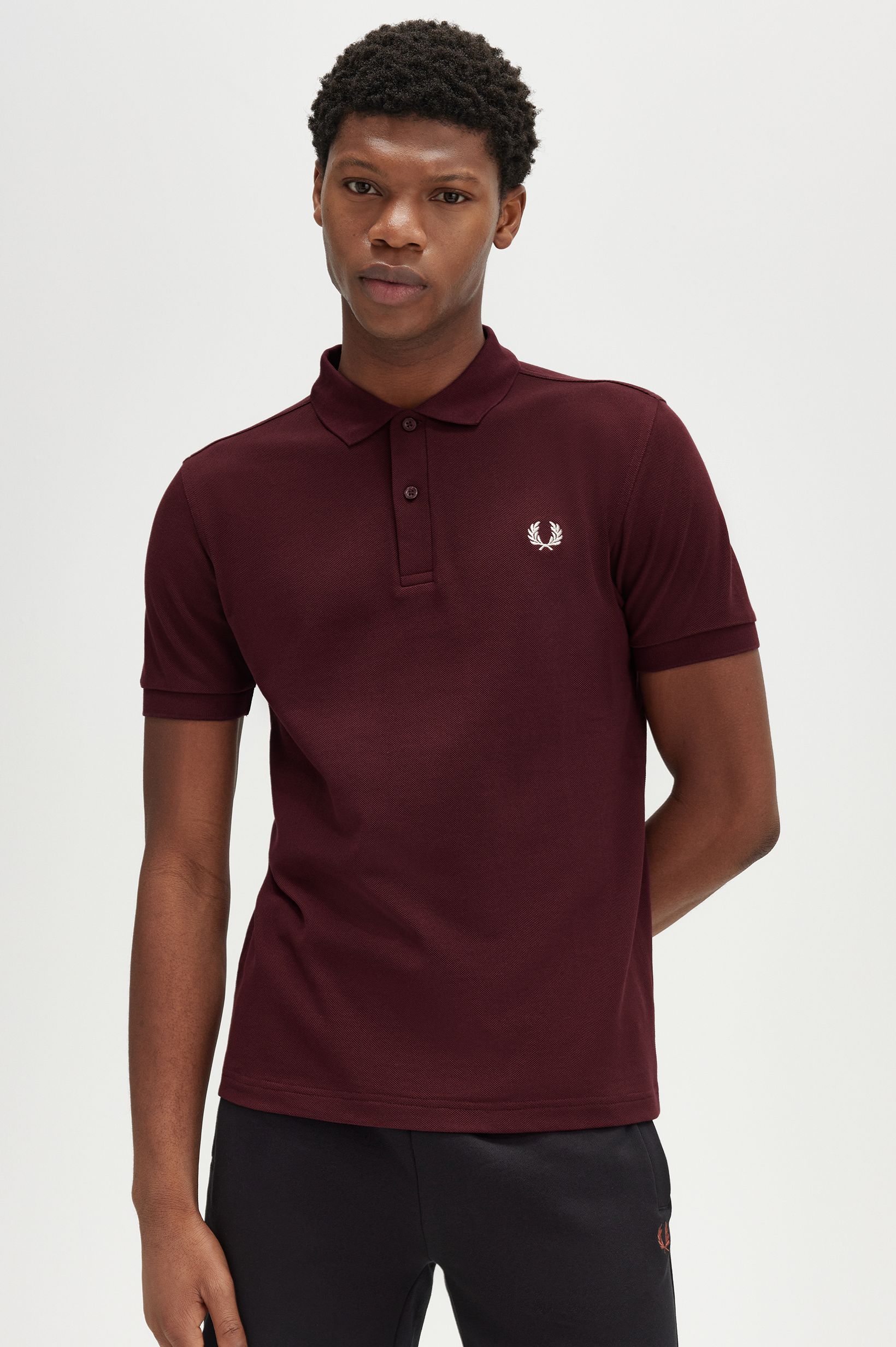 Fred Perry - PLAIN FRED PERRY SHIRT - Oxblood Fred Perry - PLAIN FRED PERRY SHIRT - Oxblood