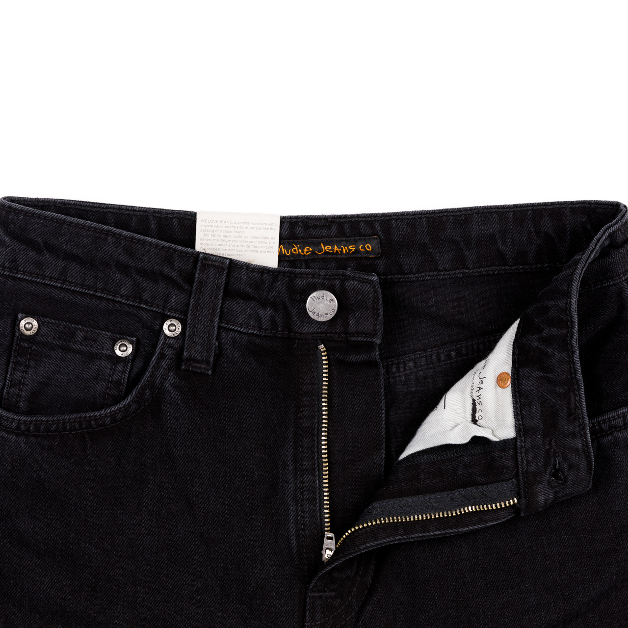 Nudie Jeans - BREEZY BRITT - Black Worn Nudie Jeans - BREEZY BRITT - Black Worn