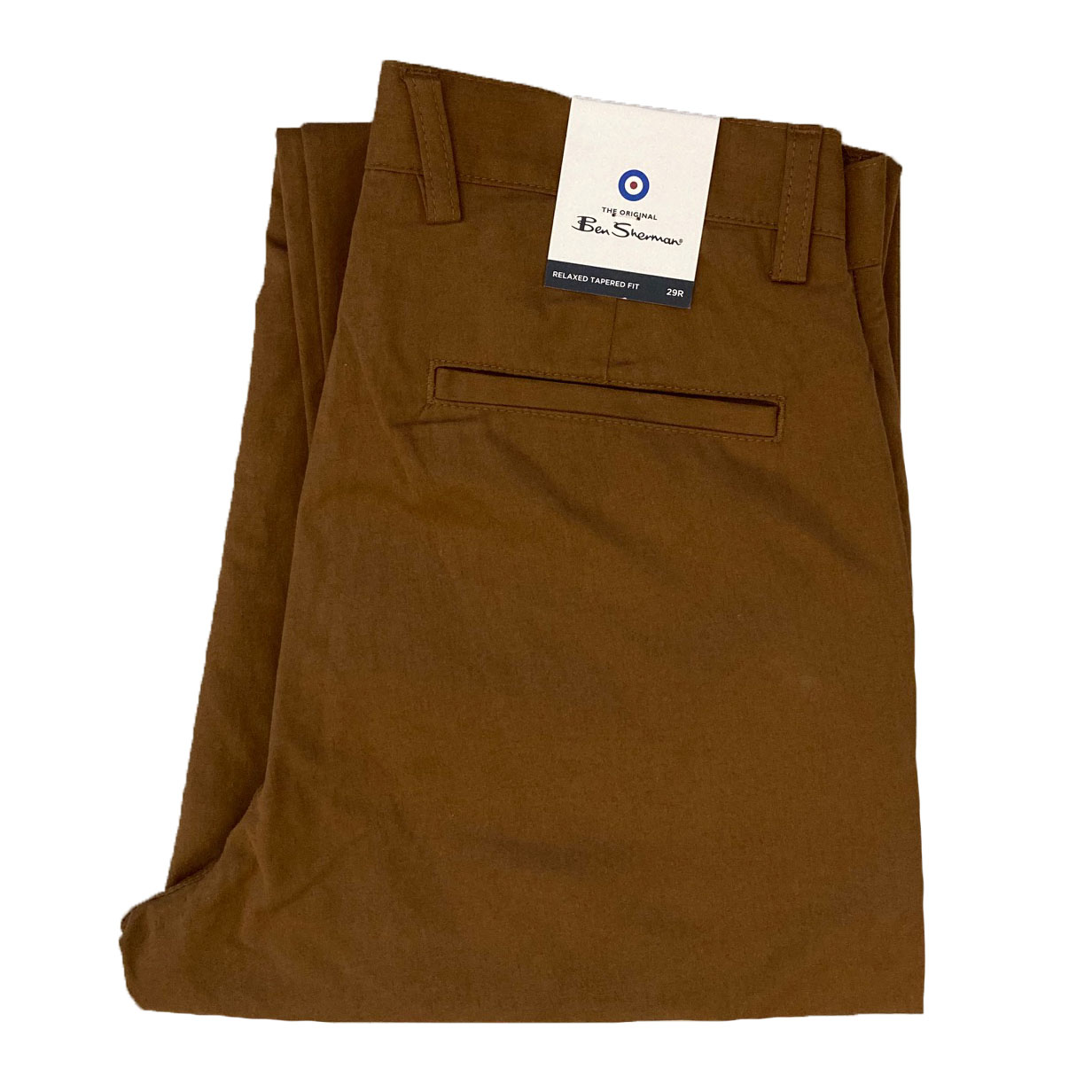 Ben Sherman - Twill Relaxed Taper Trouser - Tan