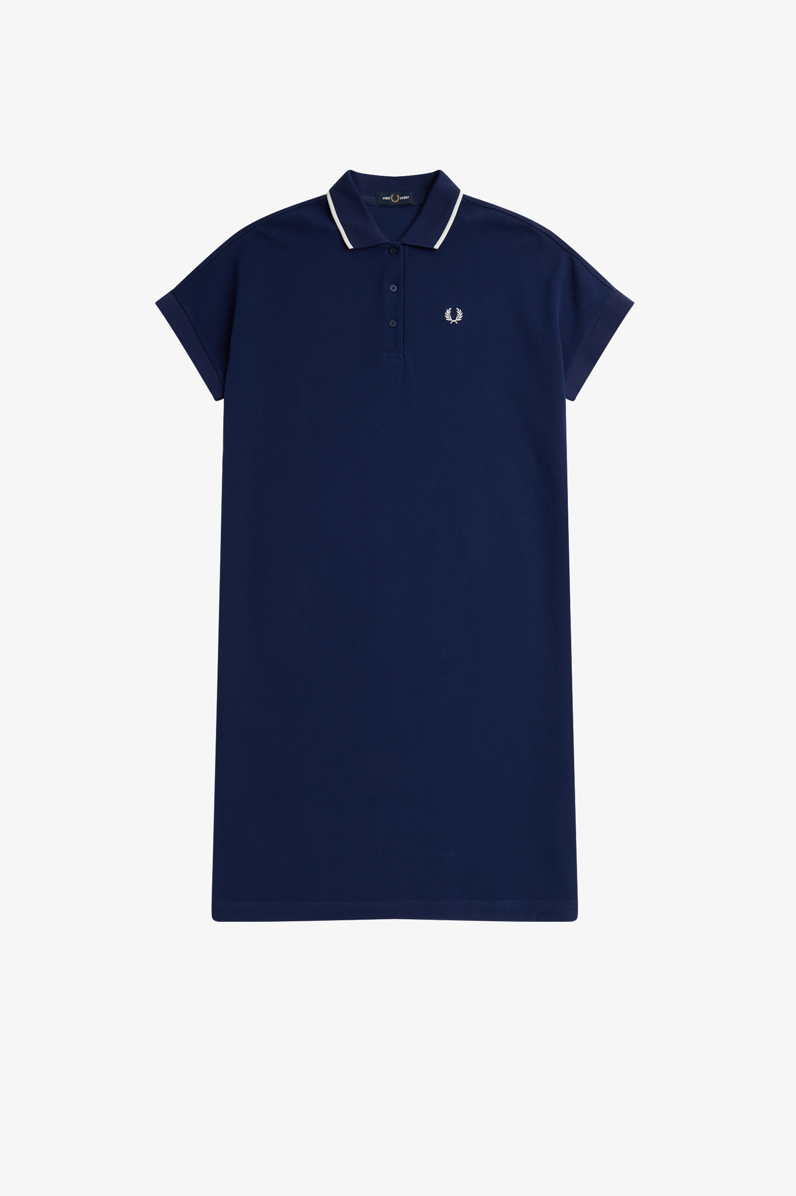 Fred Perry - TIPPED PIQUE DRESS - French Navy