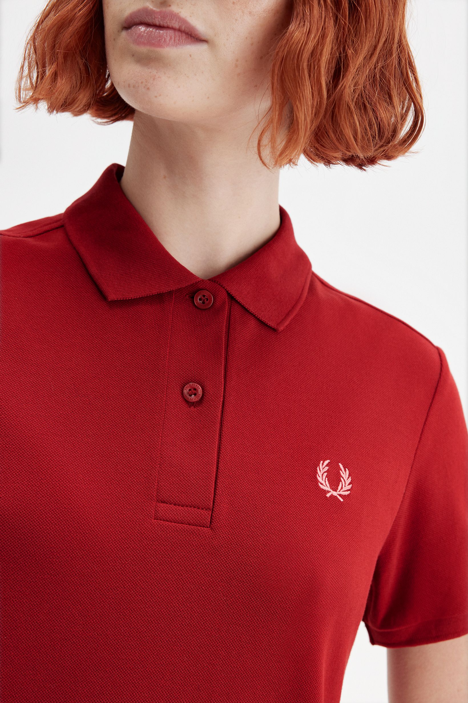 Fred Perry - FRED PERRY DRESS - Burnt Red/Putty Pink