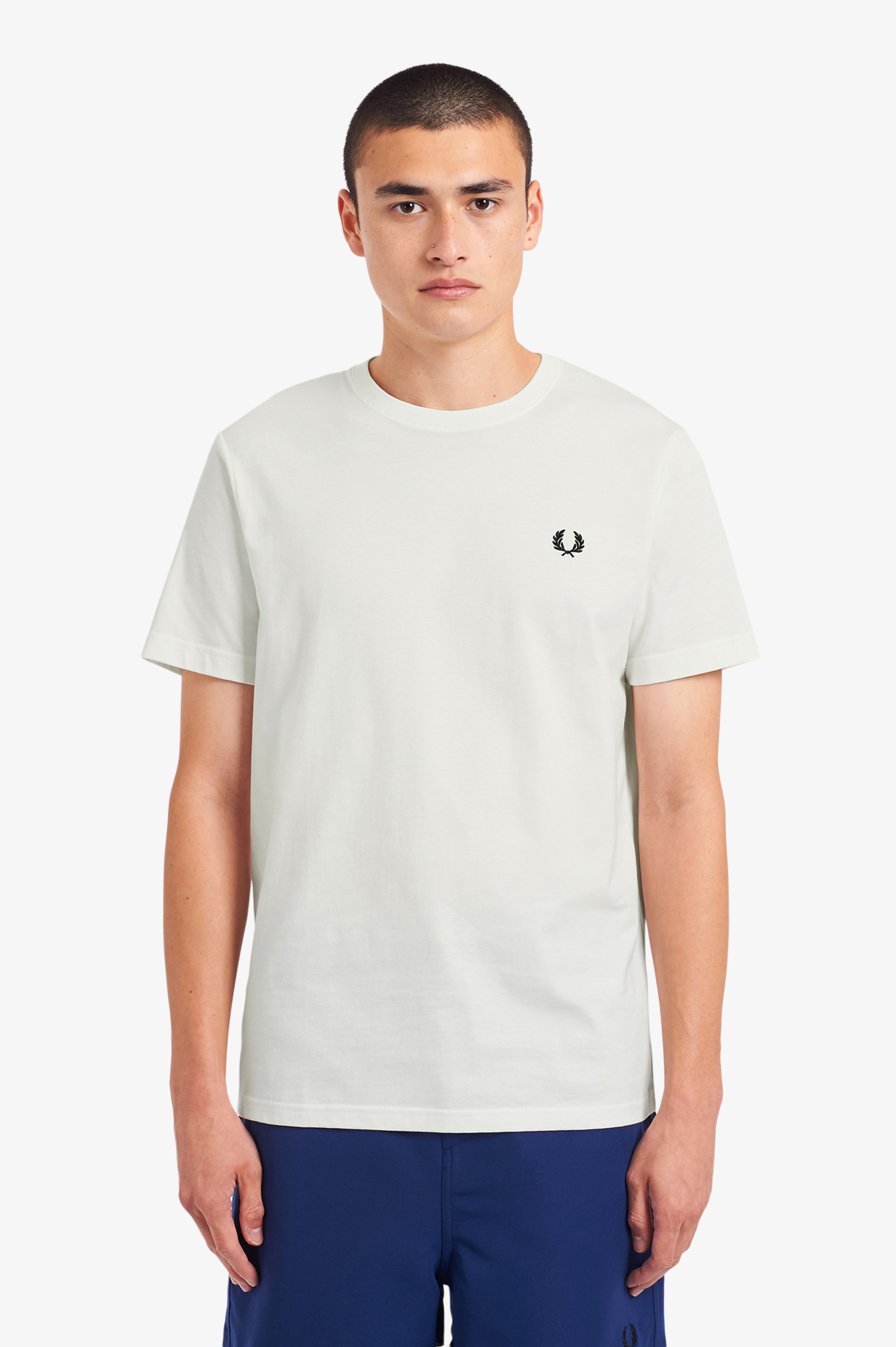 Fred Perry - CREW NECK T-SHIRT (MEN) - Snow White
