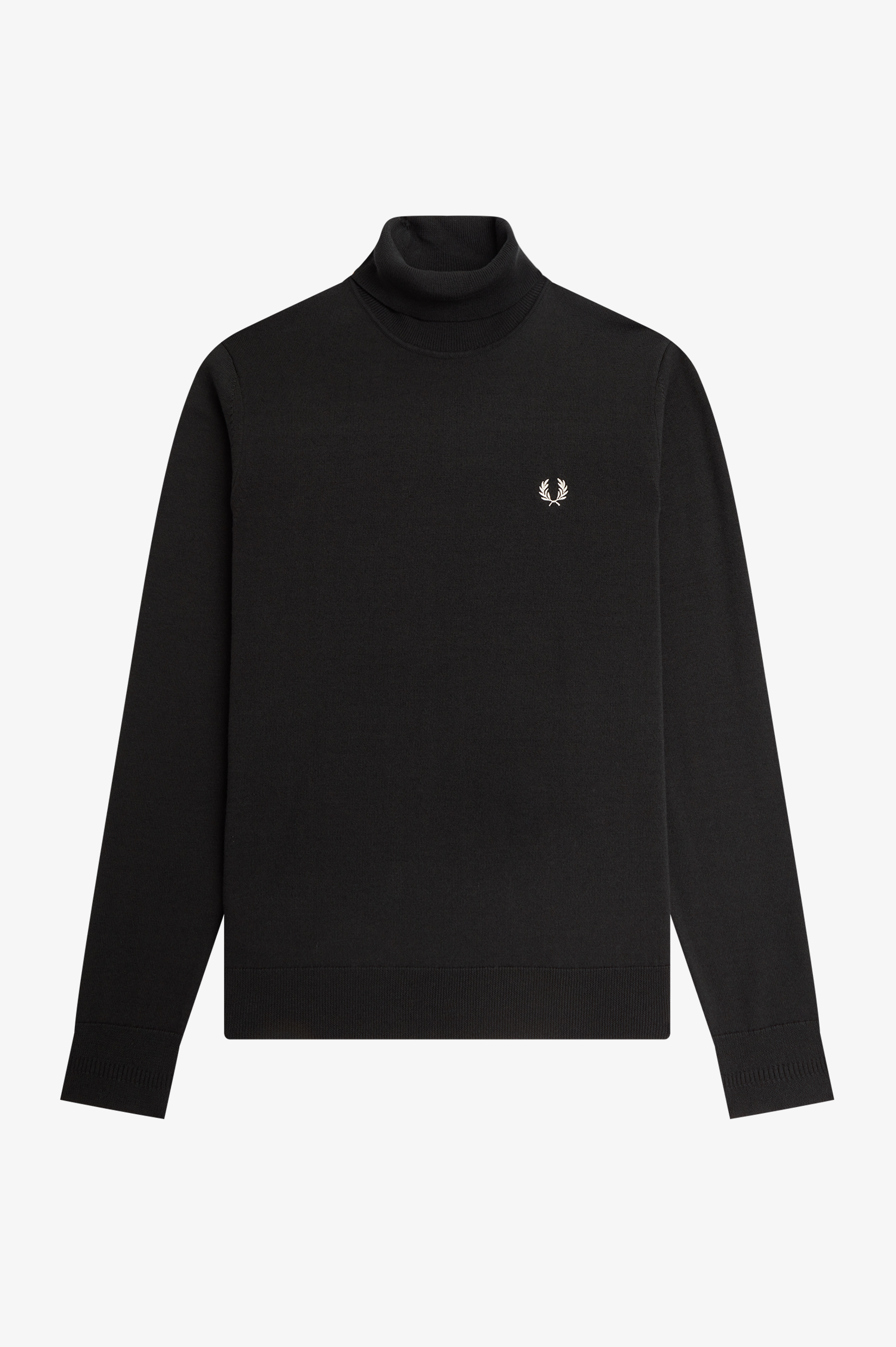 Fred Perry - ROLL NECK JUMPER - Night Green
