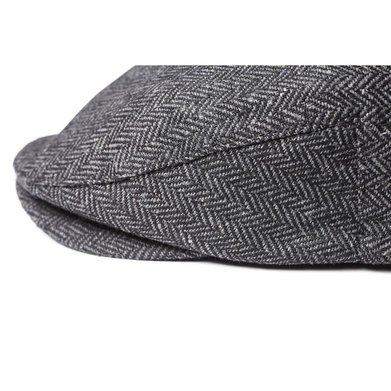 Brixton - HOOLIGAN SNAP CAP - Grey Black Herringbone
