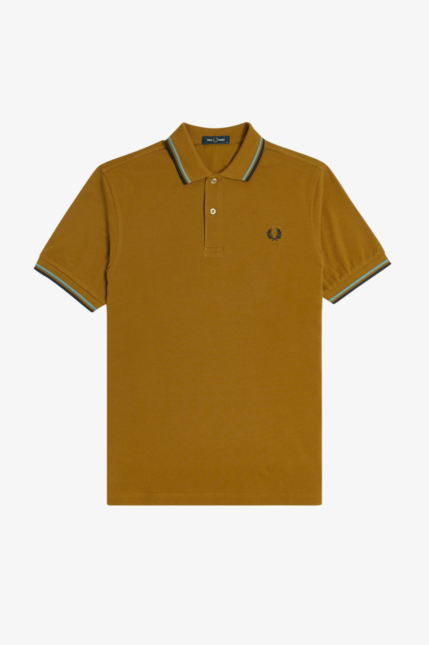 Fred Perry - TWIN TIPPED POLO SHIRT - Dark Caramel