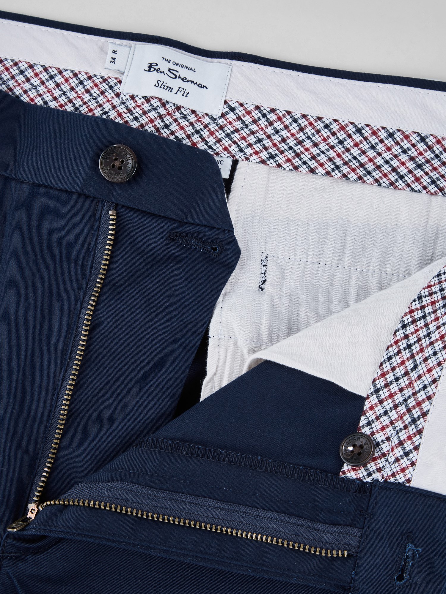 Ben Sherman - Signature Slim Stretch Chino - Dark Navy Ben Sherman - Signature Slim Stretch Chino - Dark Navy