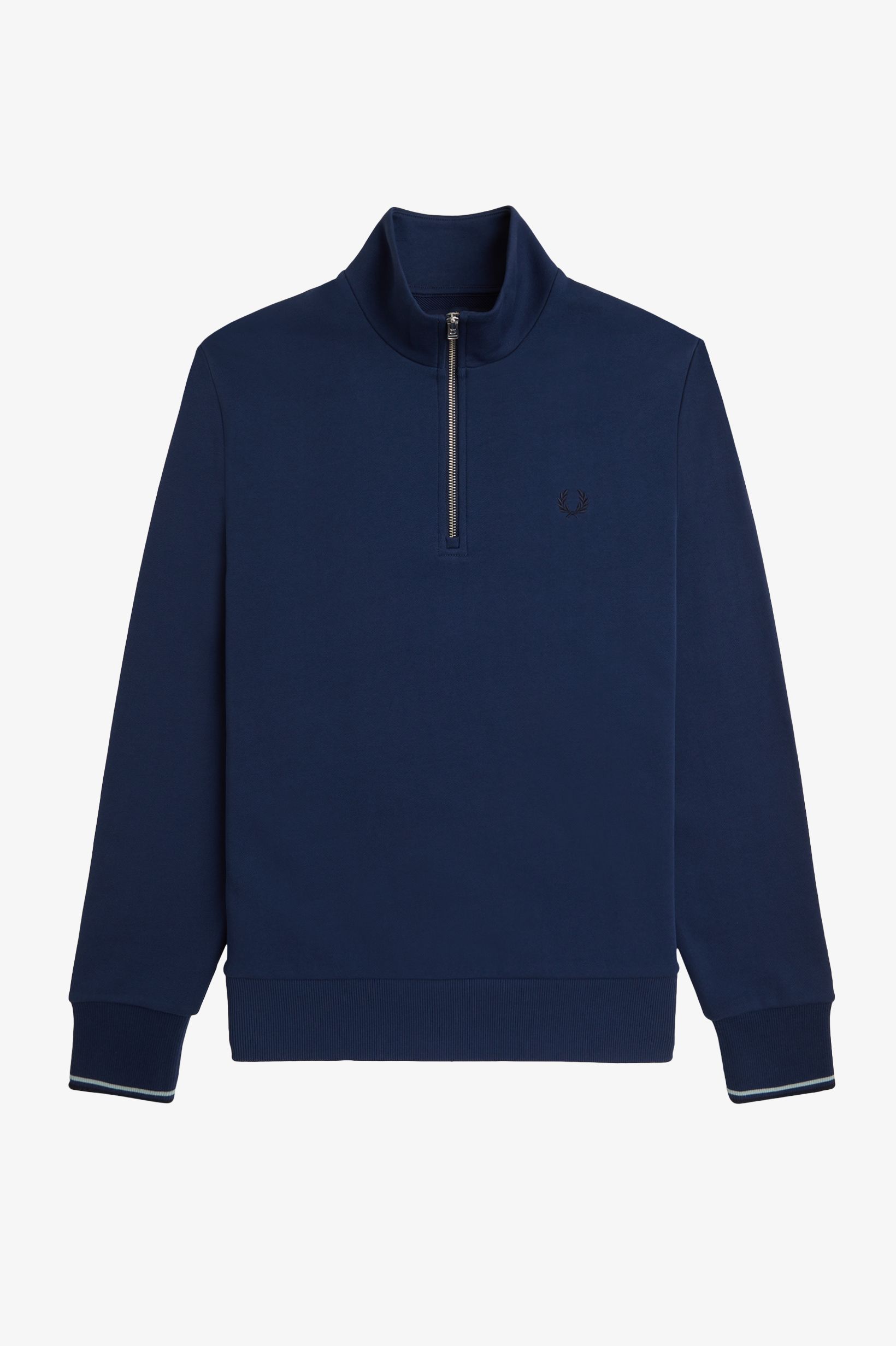 Fred Perry - HALF ZIP SWEATSHIRT - Tennis Blue