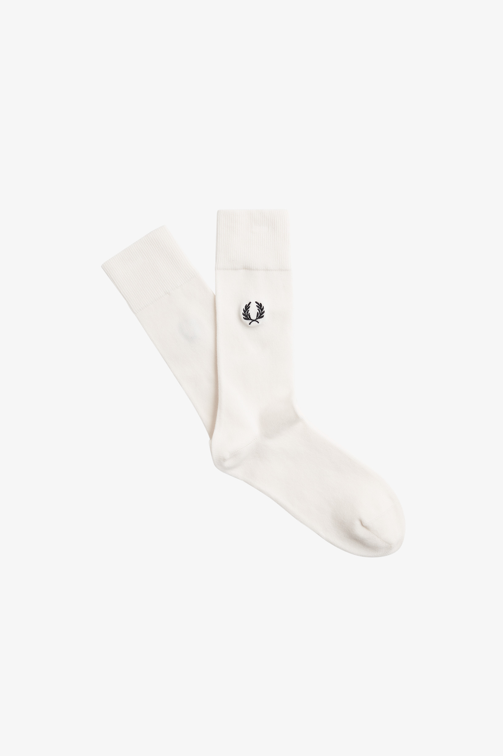Fred Perry - CLASSIC LAUREL WREATH SOCK - Snow White/Black