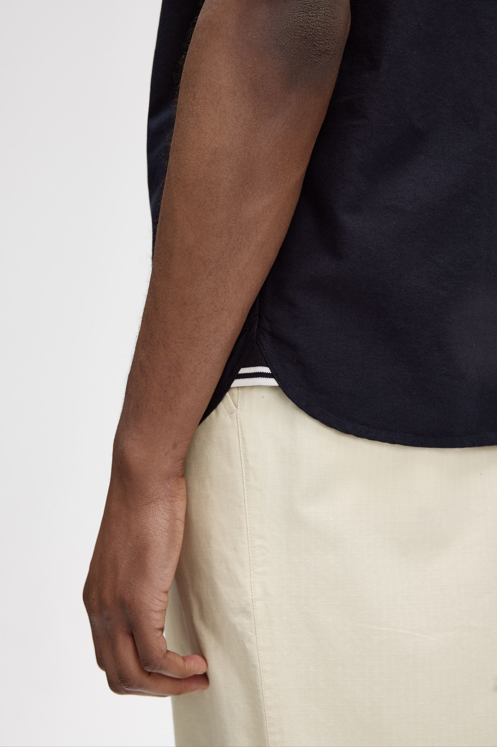 Fred Perry - OXFORD SHIRT (Short Sleeve) - Navy