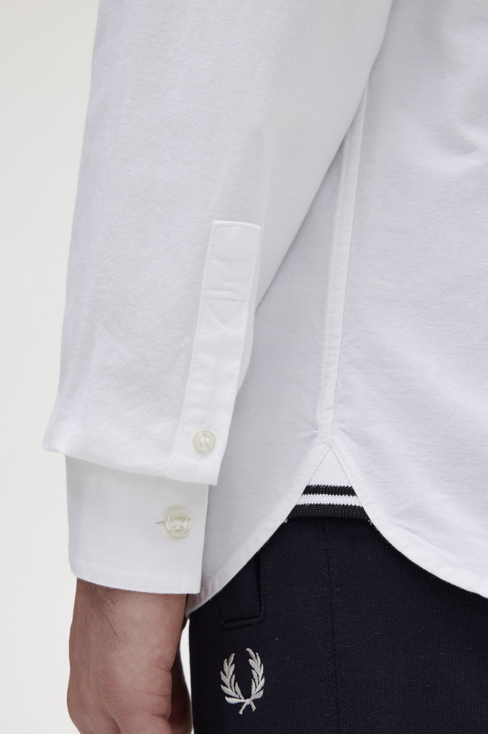 Fred Perry - OXFORD SHIRT - White Fred Perry - OXFORD SHIRT - White