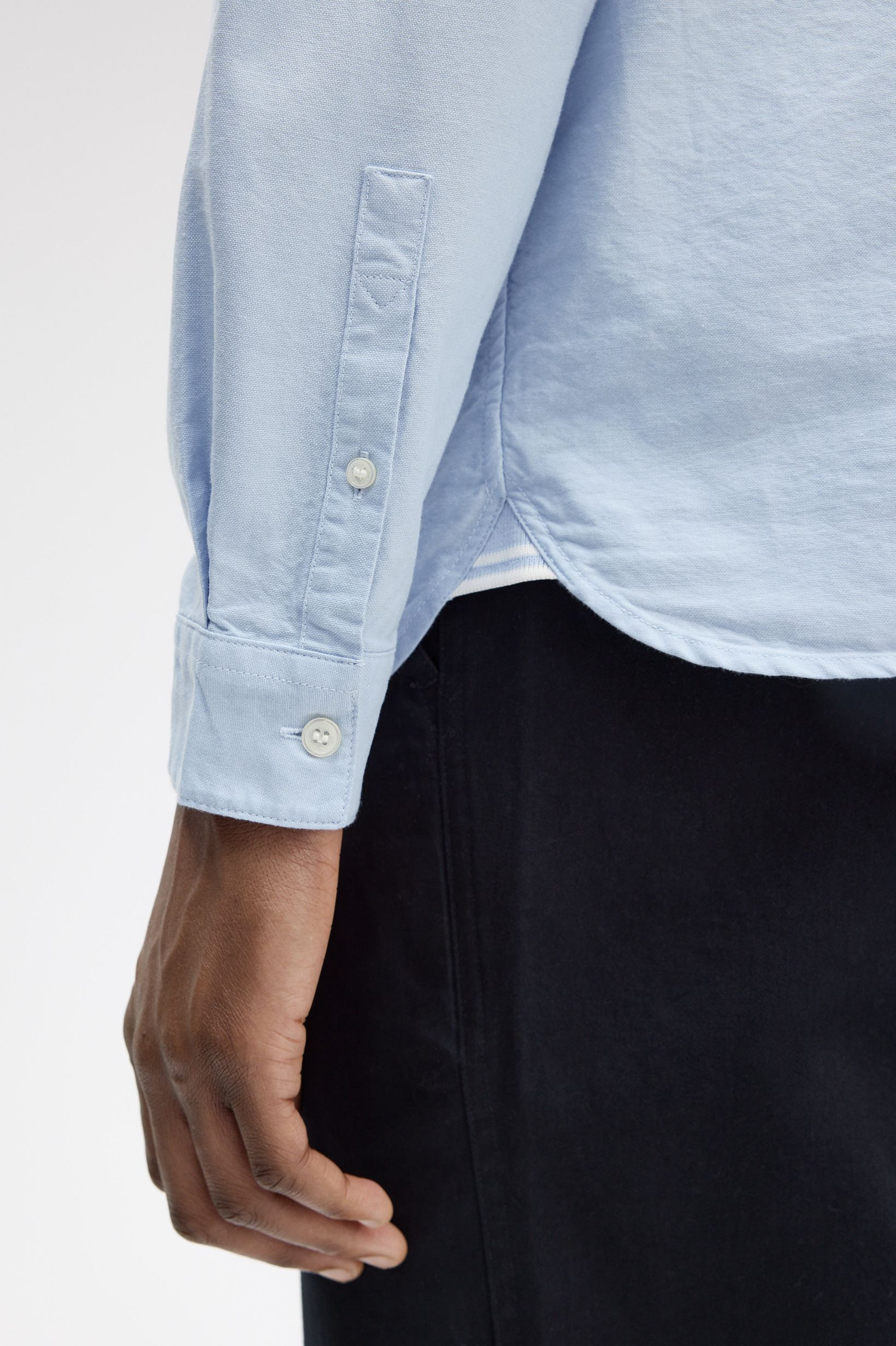 Fred Perry - OXFORD SHIRT - Light Smoke Fred Perry - OXFORD SHIRT - Light Smoke