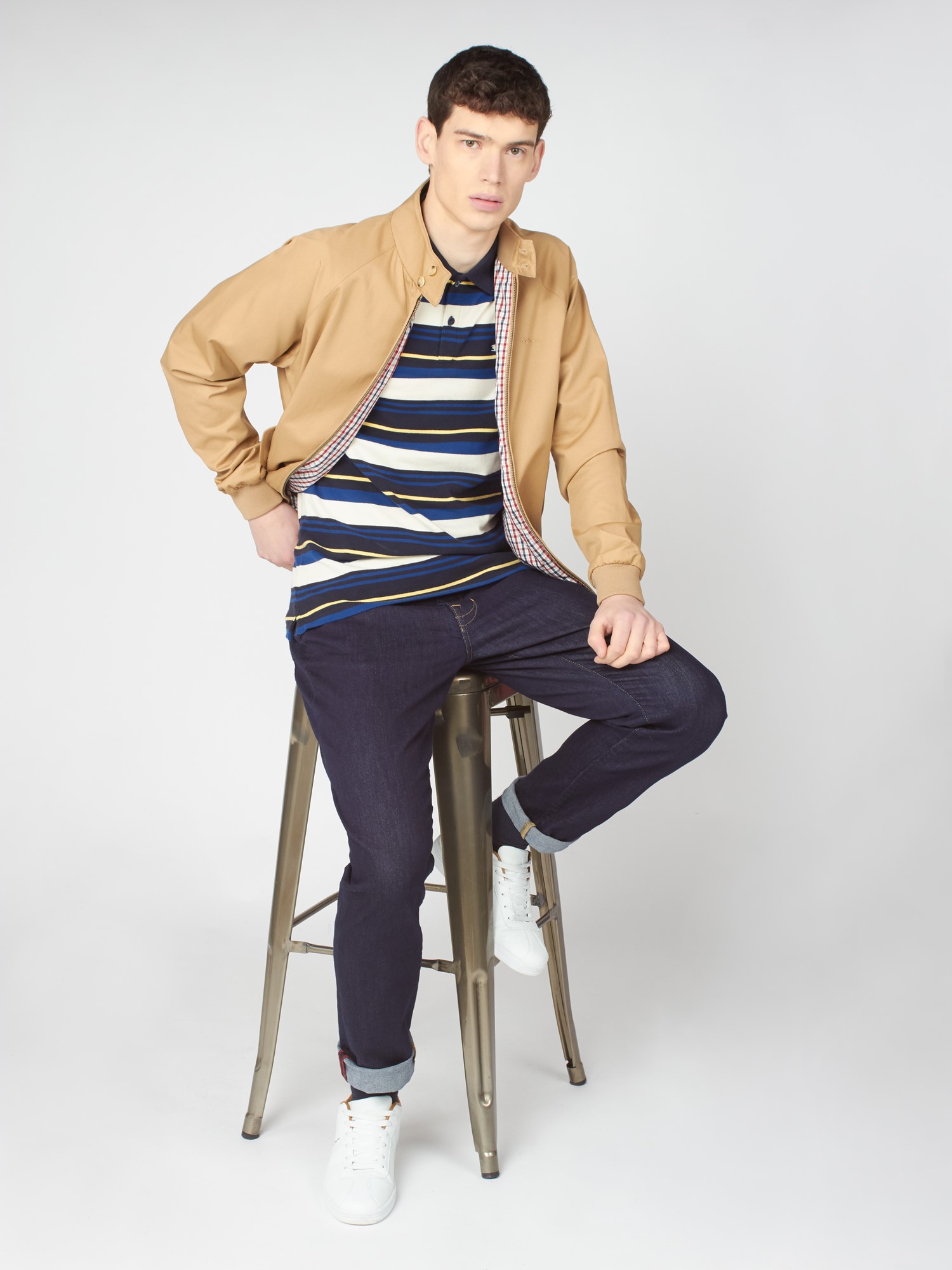 Ben Sherman - SIGNATURE HARRINGTON JACKET - Sand