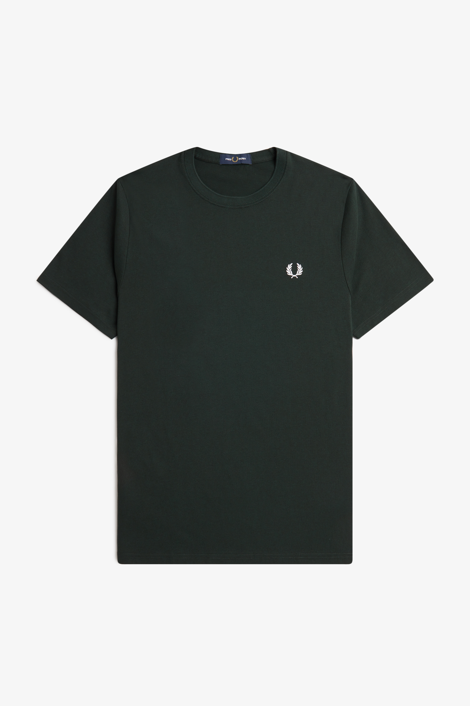 Fred Perry - CREW NECK T-SHIRT (MEN) - Night Green/Snow White