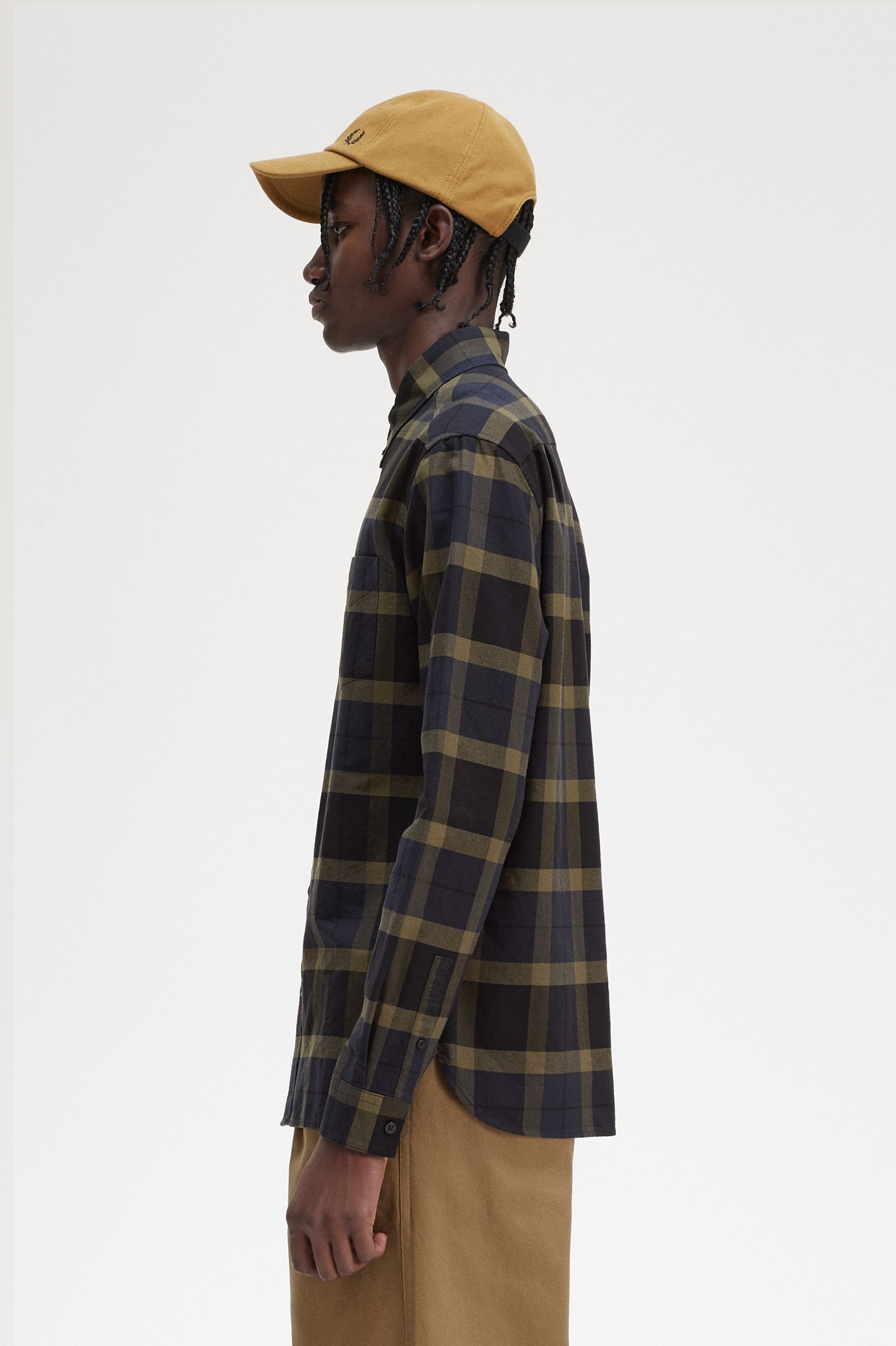 Fred Perry - TARTAN SHIRT - Uniform Green Fred Perry - TARTAN SHIRT - Uniform Green