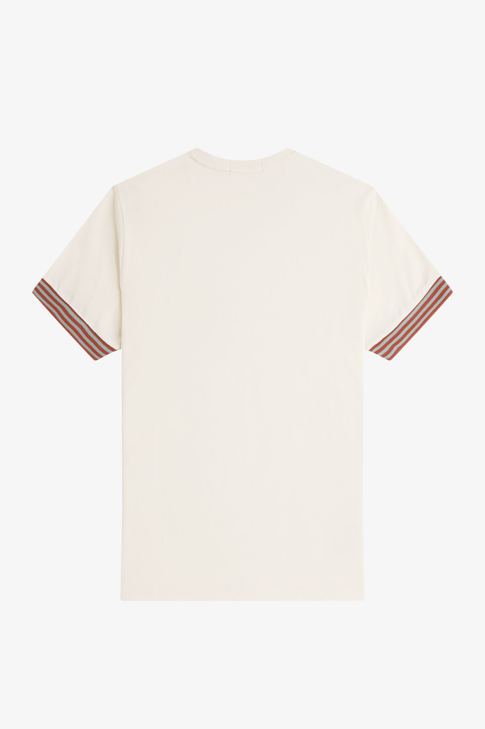 Fred Perry - STRIPED CUFF T-SHIRT - Light Ecru