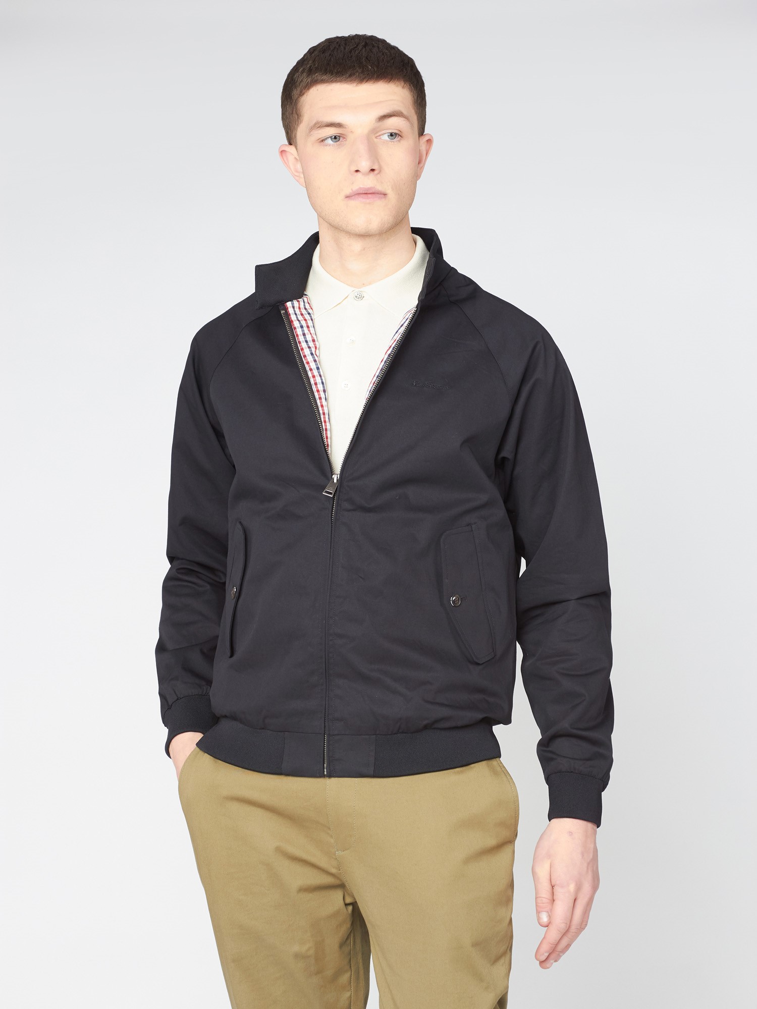 Ben Sherman -SIGNATURE HARRINGTON JACKET - Black