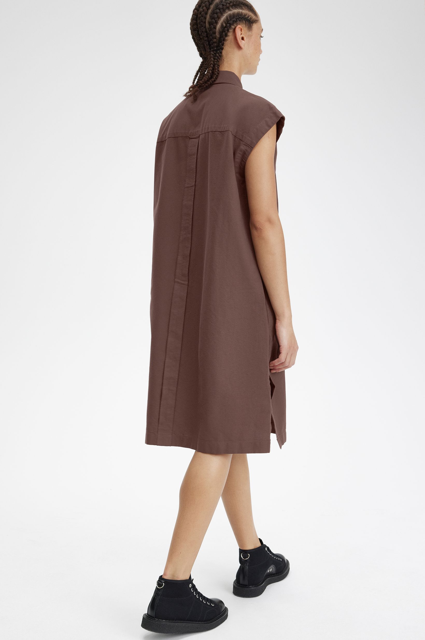 Fred Perry - SLEEVELESS SHIRT DRESS - Carrington Brick Fred Perry - SLEEVELESS SHIRT DRESS - Carrington Brick